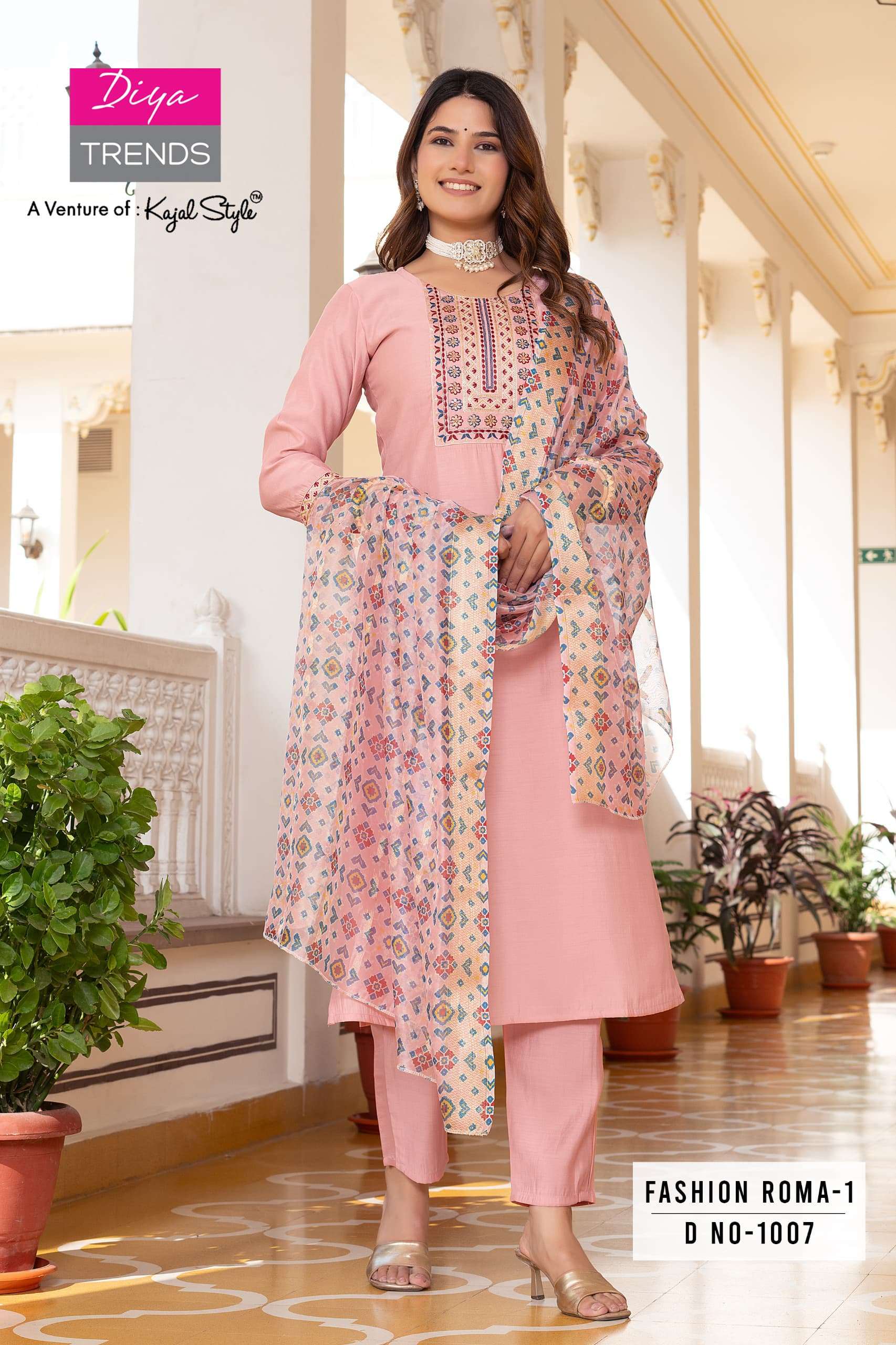 DIYA TRENDS KURTI Fashion ROMA 1 PRINTED KURTI WHOLESALER 