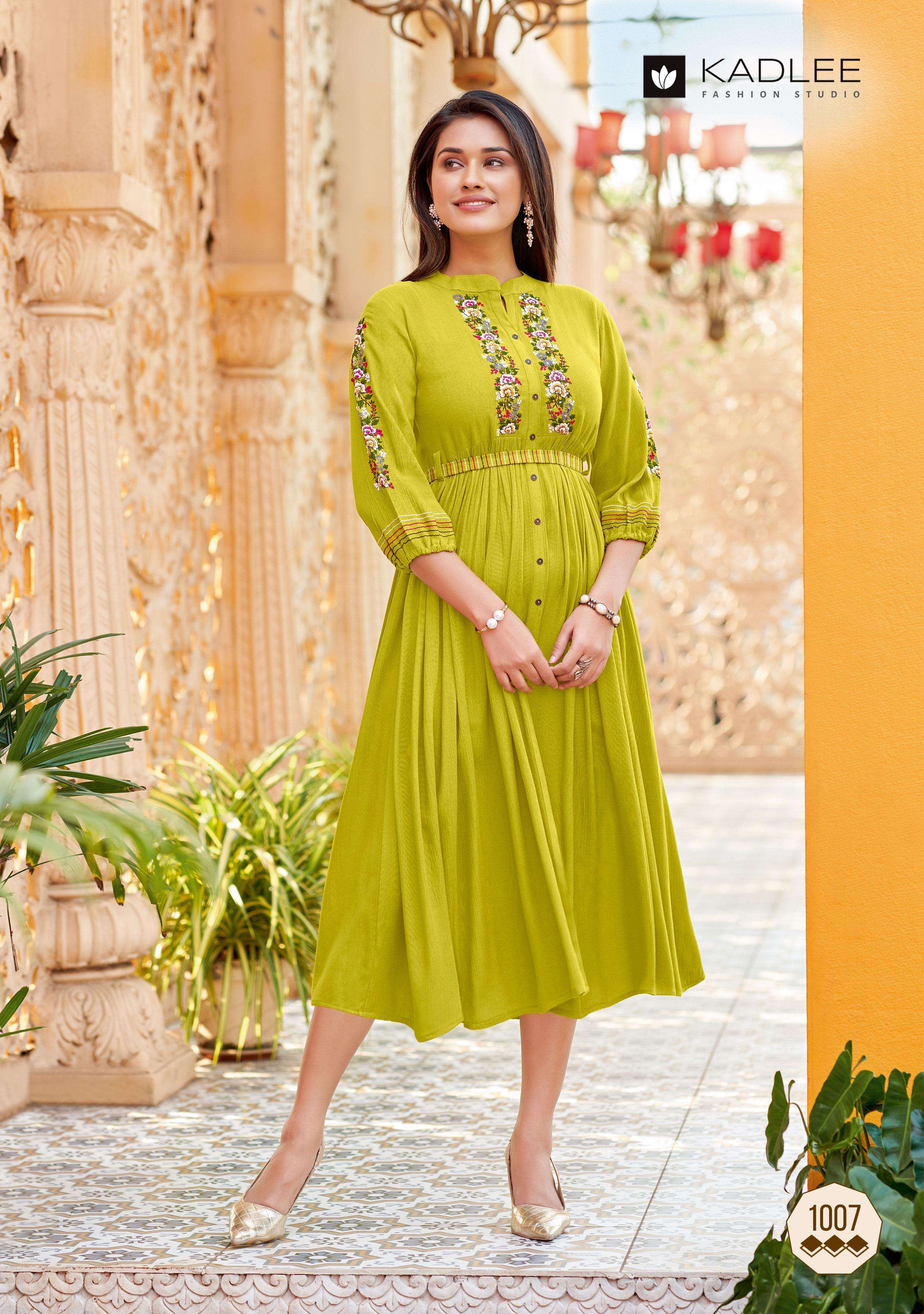 Kadlee KURTI Aashmin Vol 2 PRINTED KURTI WHOLESALER 