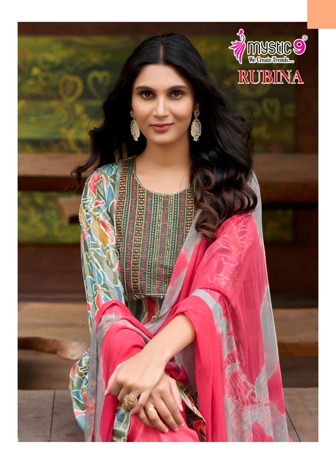 MYSTIC 9 KURTI RUBINA VOL 7 PRINTED KURTI WHOLESALER 