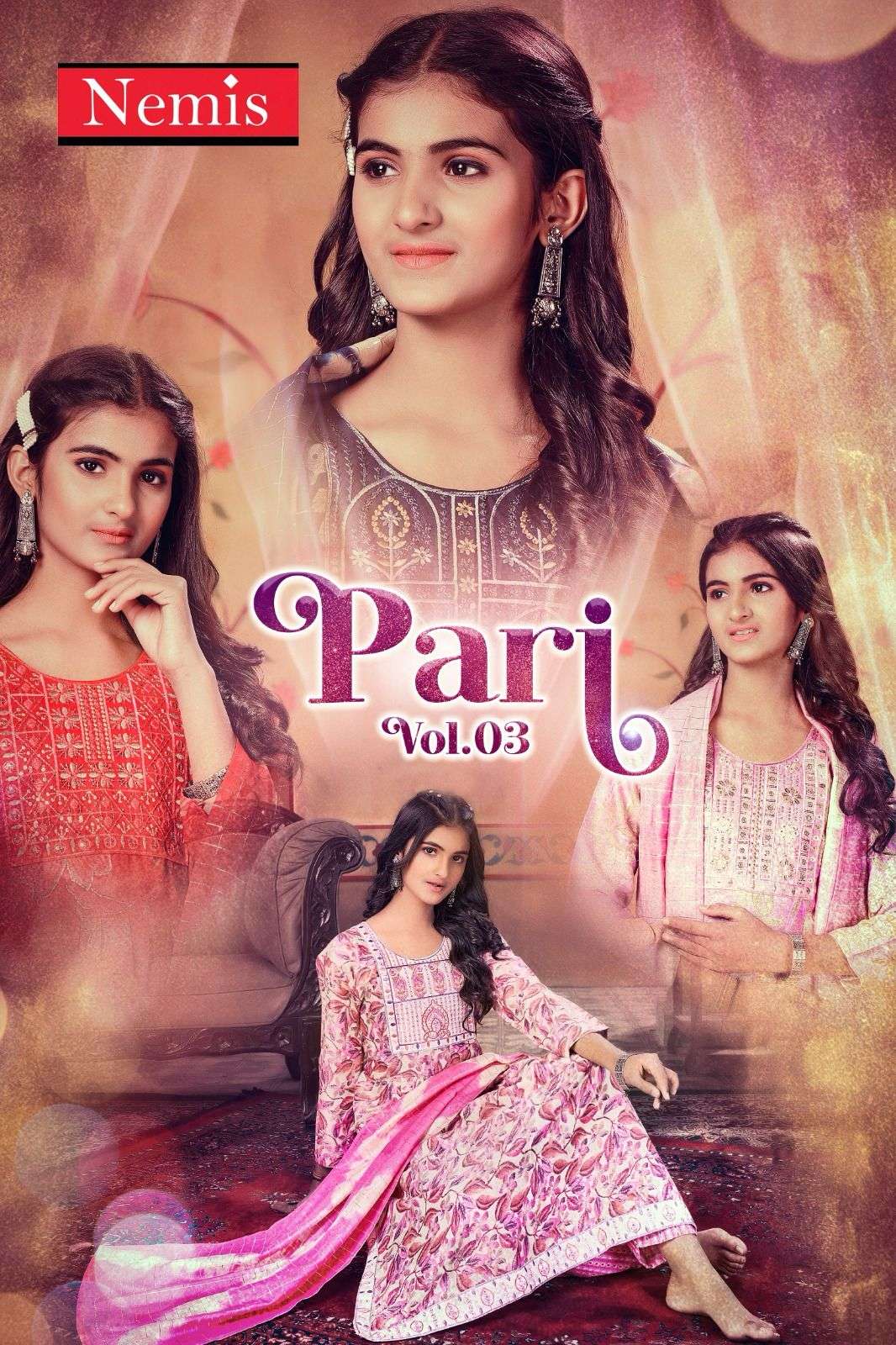 NEMIS KURTI PARI VOL 3 PRINTED KURTI WHOLESALER 