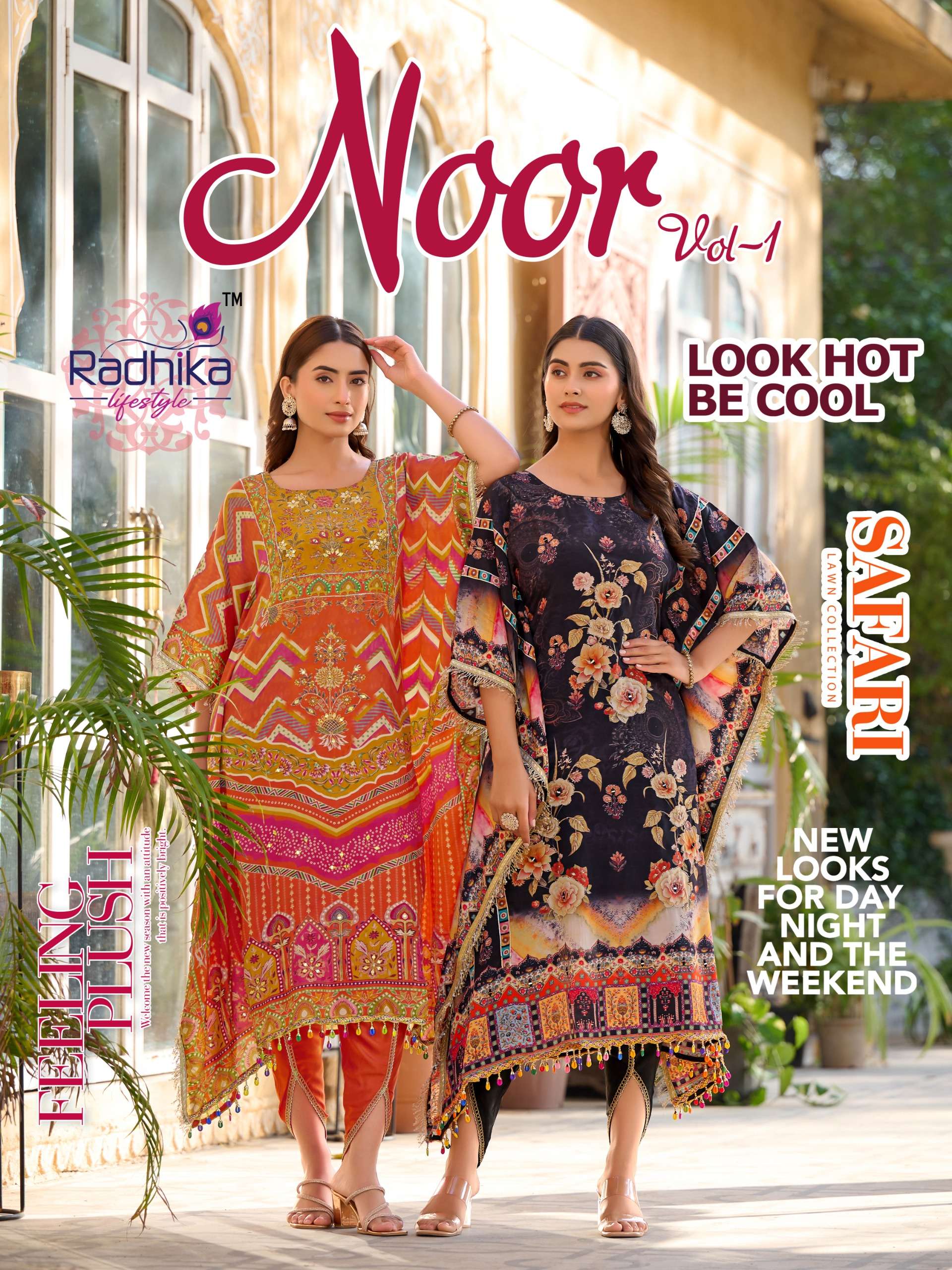 RADHIKA LIFE STYLE NOOR VOL 1 PRINTED KURTI WHOLESALER 