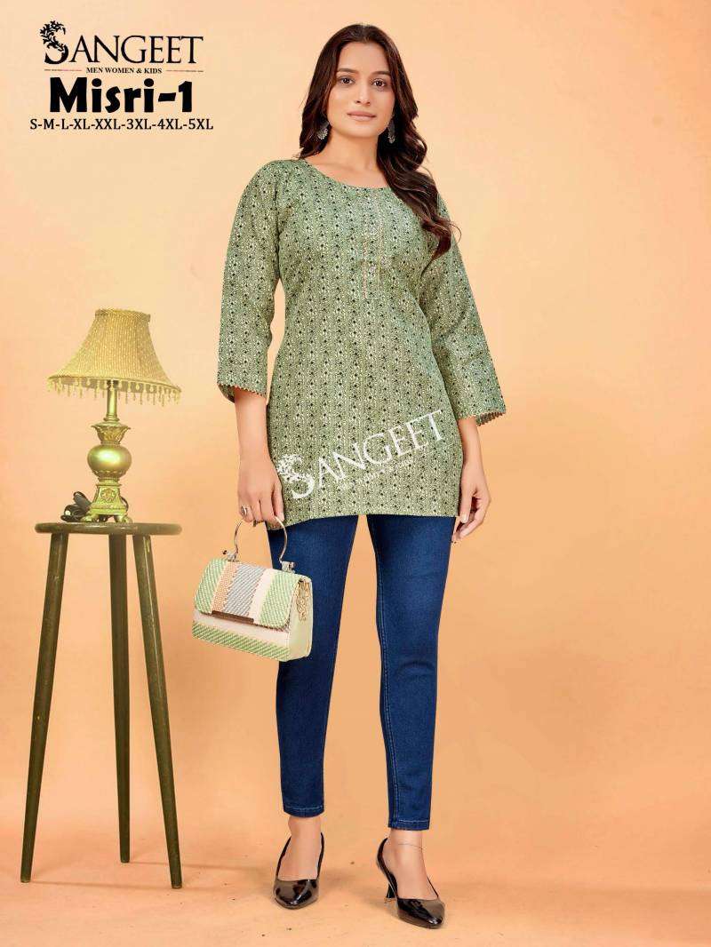 Sangeet KURTI Misri 1 PRINTED KURTI WHOLESALER 