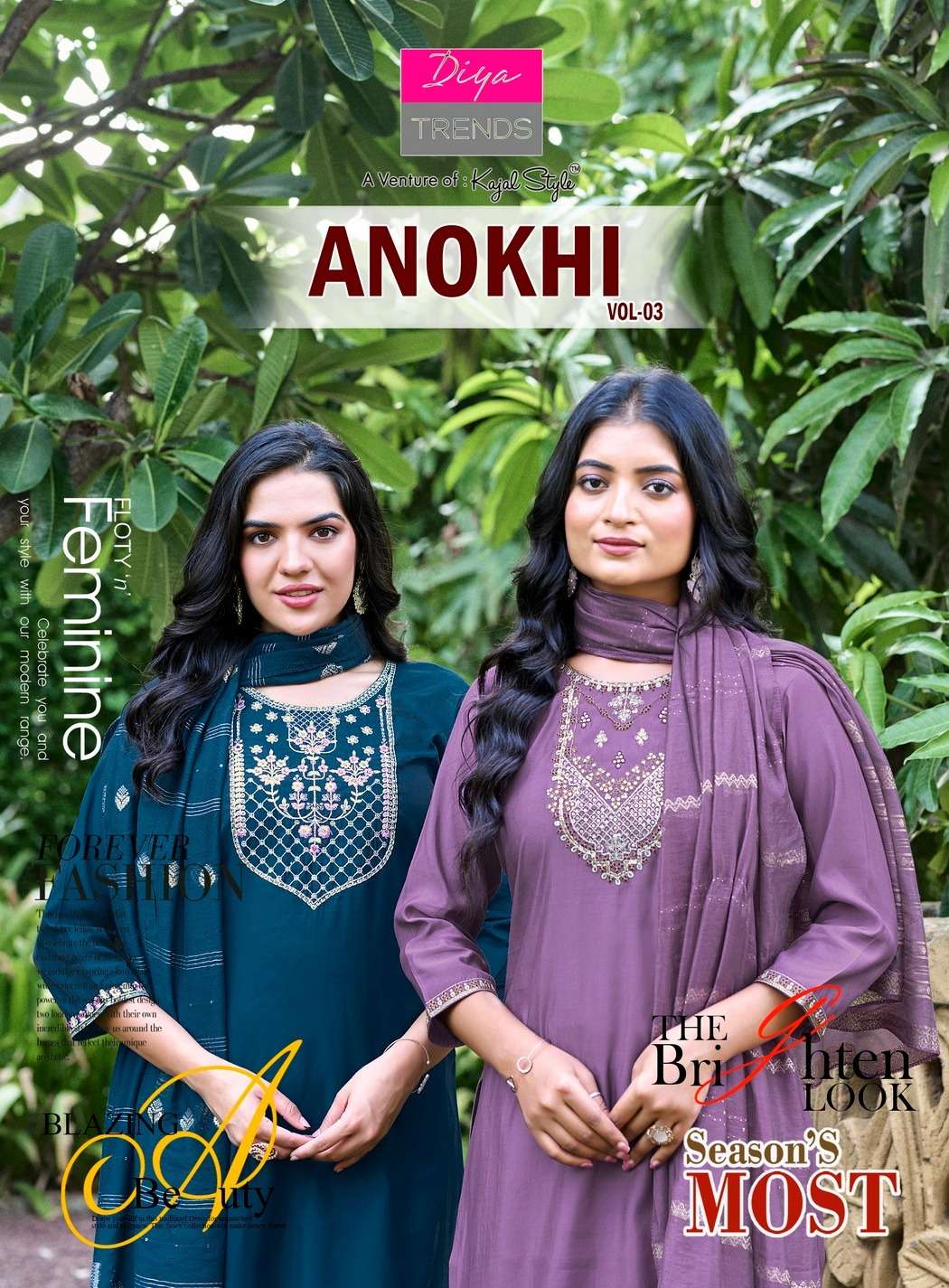 DIYA TRENDS ANOKHI VOL 3 PRINTED KURTI WHOLESALER 