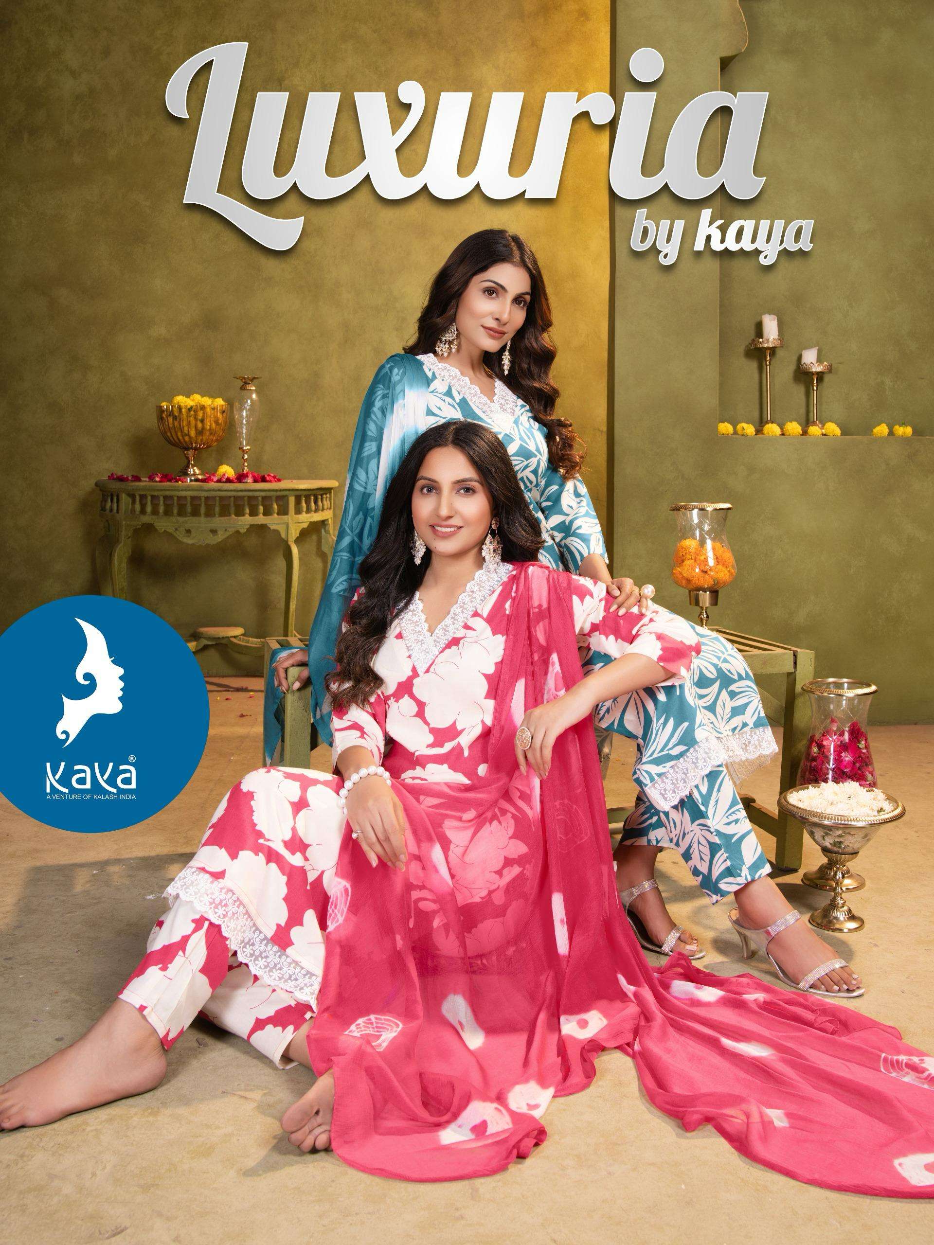 KAYA KURTI LUXURIA PRINTED KURTI WHOLESALER 