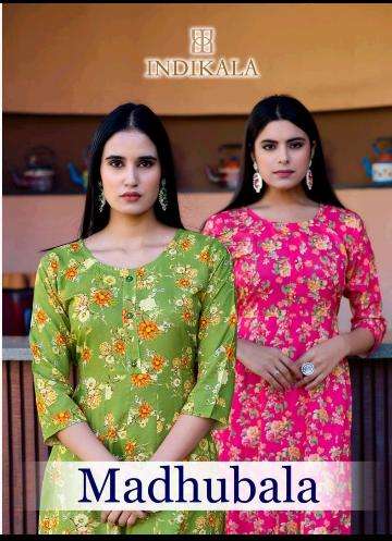 INDIKALA KURTI MADHUBALA PRINTED KURTI WHOLESALER 