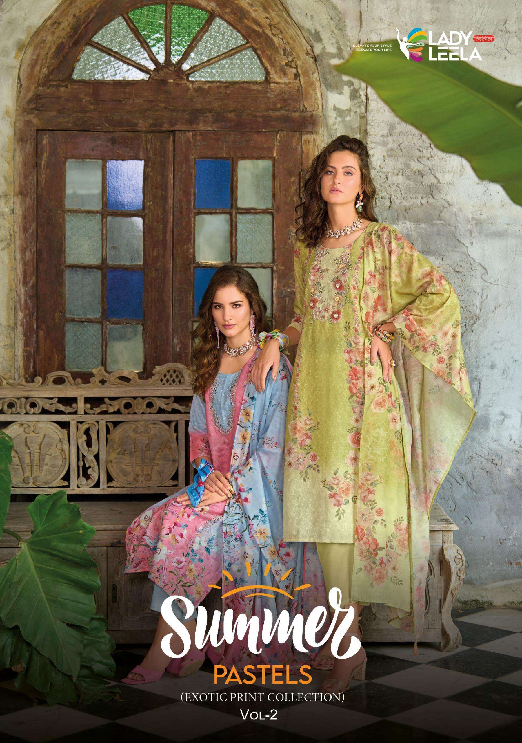 LADY LEELA SUMMER PASTELS-2 PRINTED KURTI WHOLESALER 