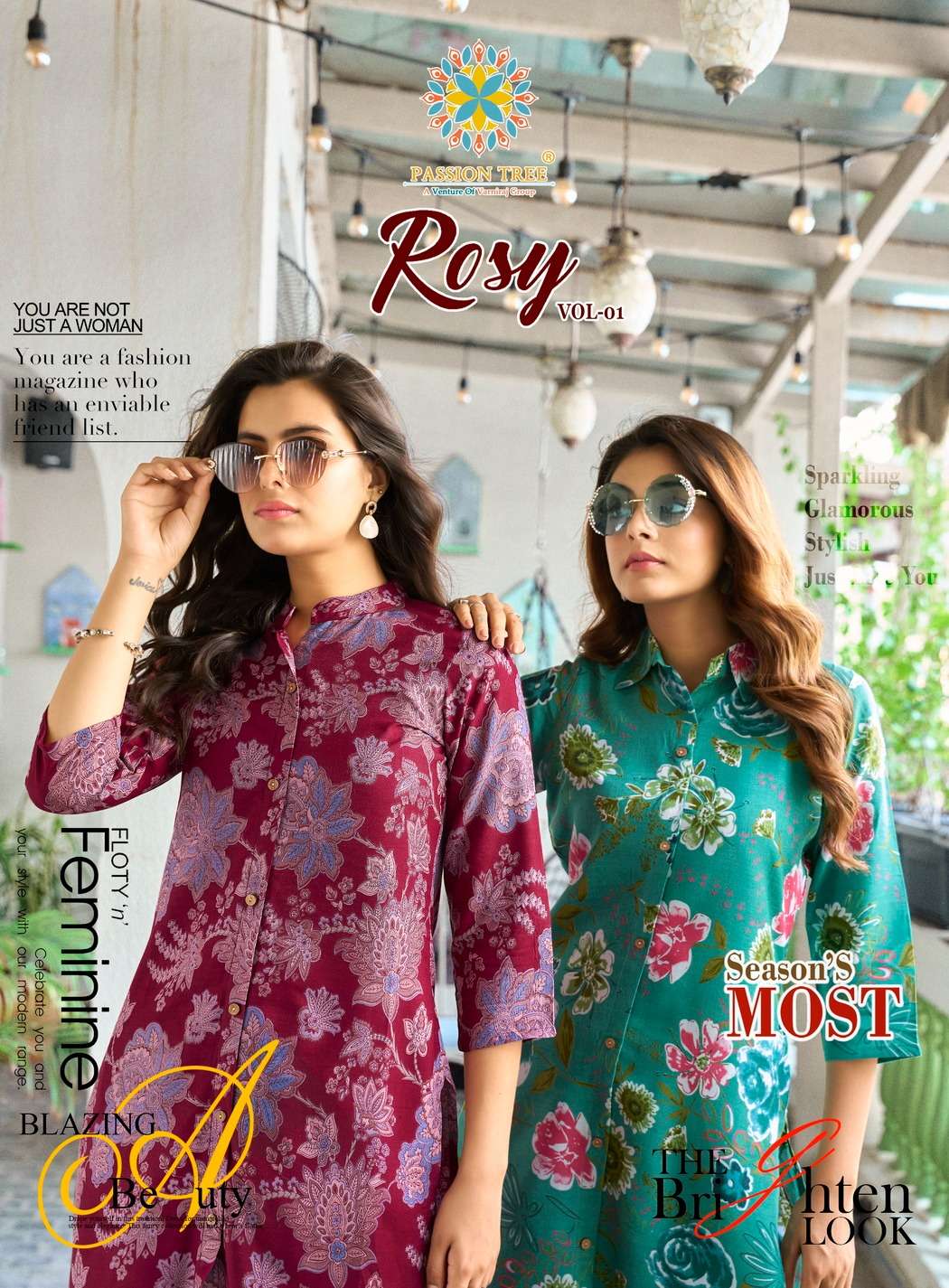 PASSION TREE ROSY VOL-1 PRINTED KURTI WHOLESALER 