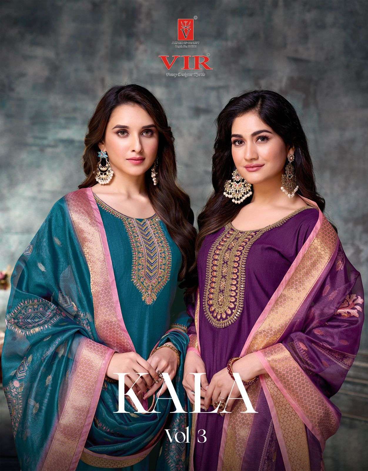 VIR KURTI KALA VOL 3 PRINTED KURTI WHOLESALER 
