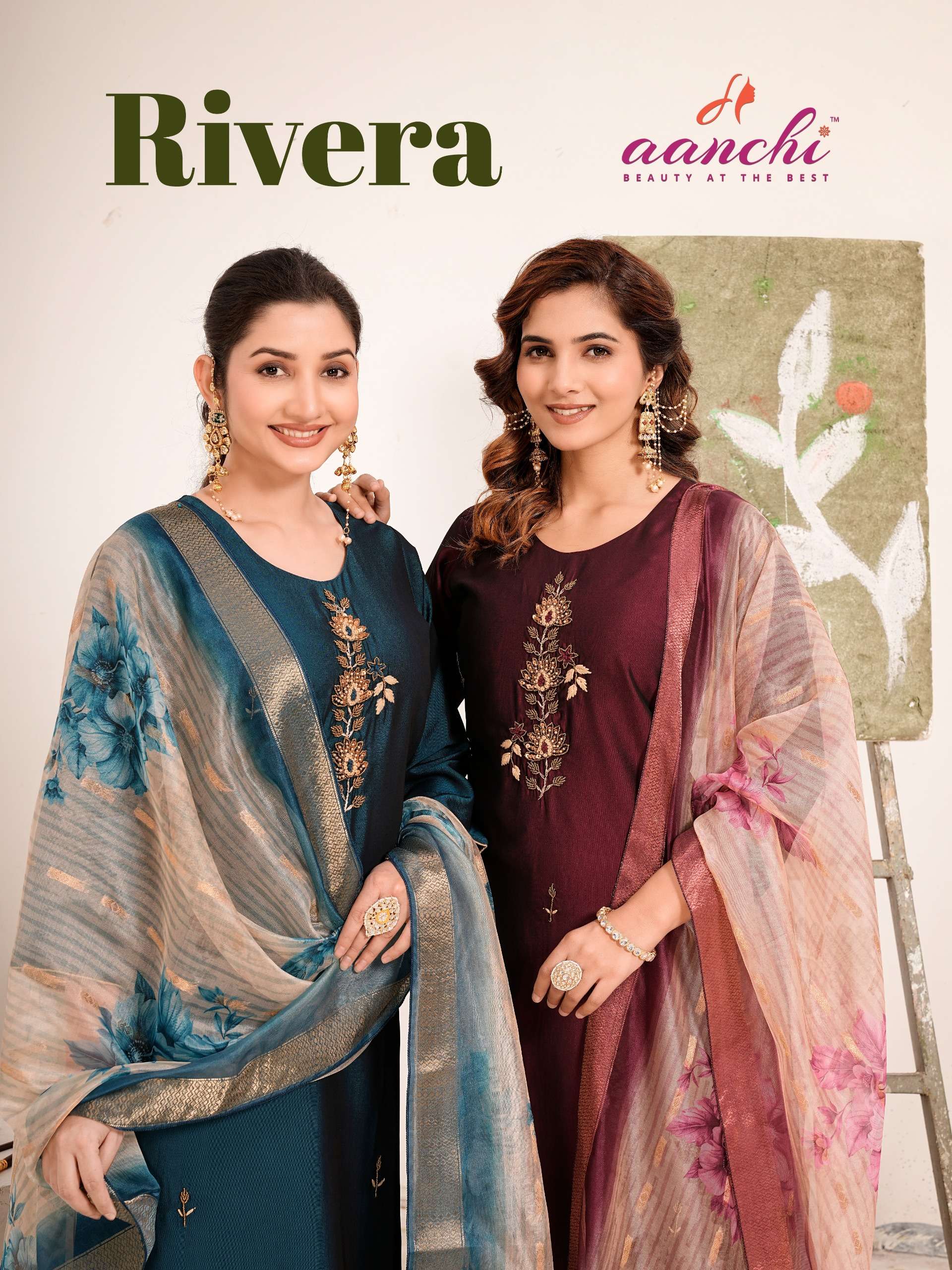 AANCHI KURTI RIVERA PRINTED KURTI WHOLESALER 