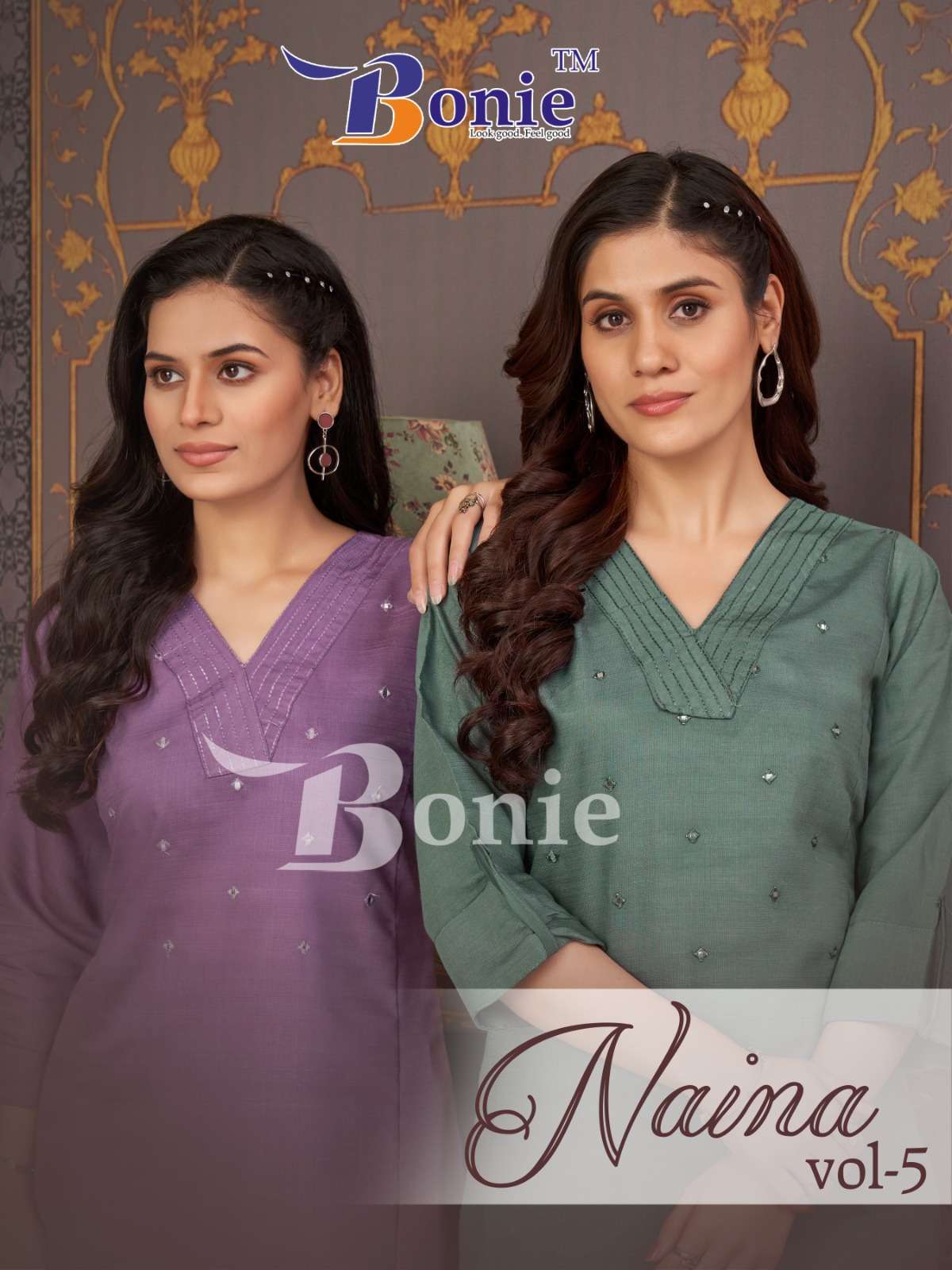 BONIE KURTI NAINA VOL 5 PRINTED KURTI WHOLESALER 