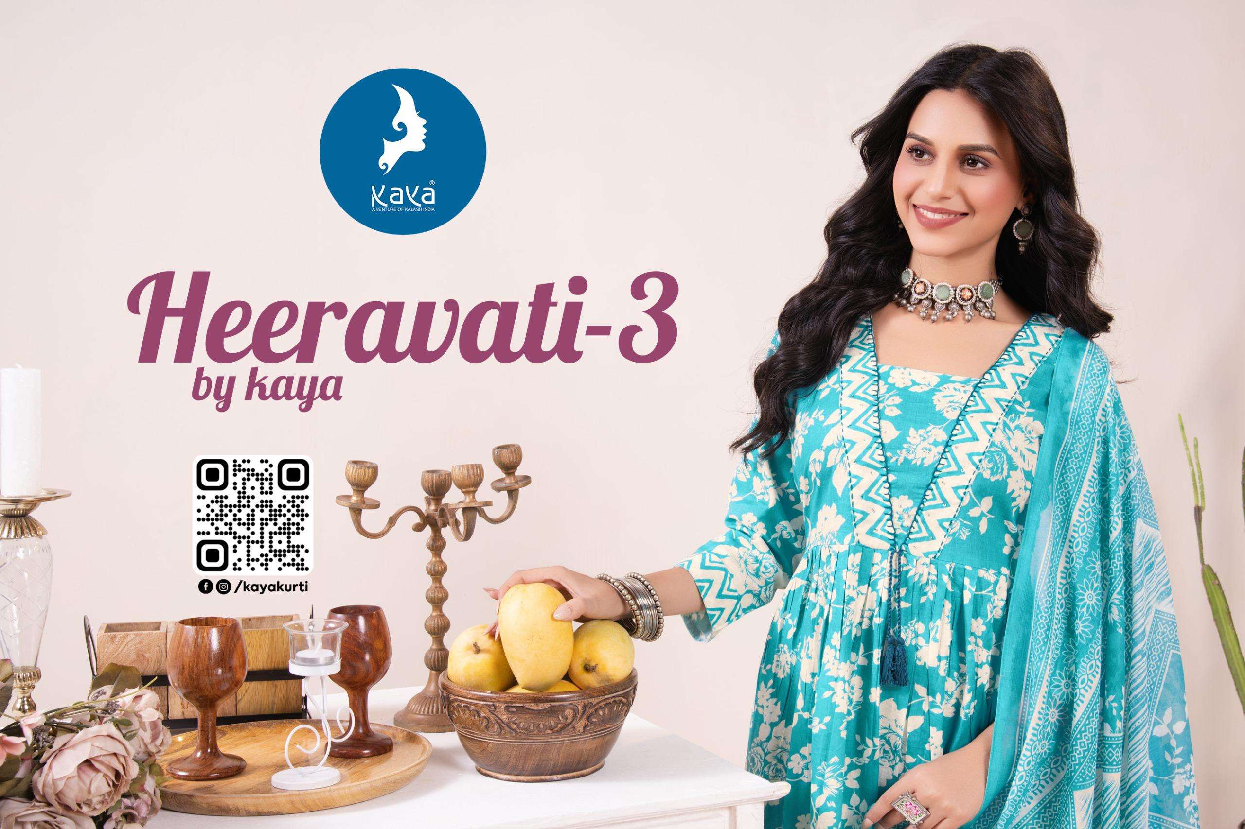 KAYA KURTI HEERAVATI -3 PRINTED KURTI WHOLESALER 