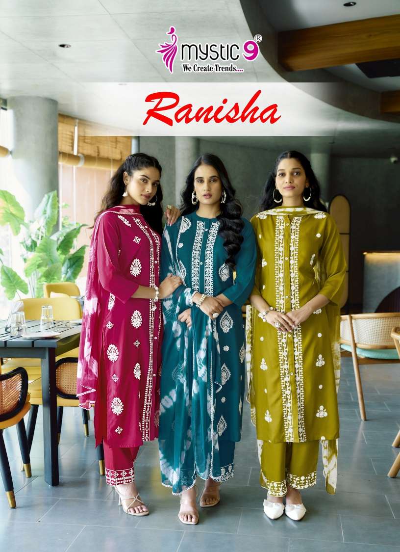 MYSTIC 9 KURTI RANISHA VOL 1 PRINTED KURTI WHOLESALER 