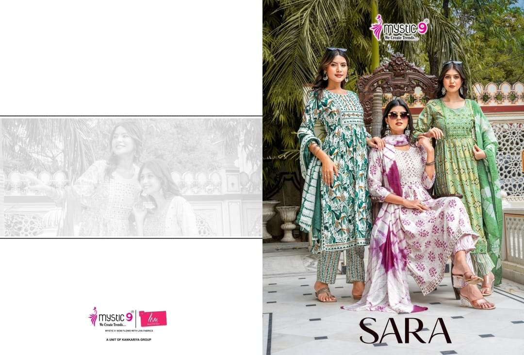 MYSTIC 9 KURTI SARA VOL 17 PRINTED KURTI WHOLESALER 