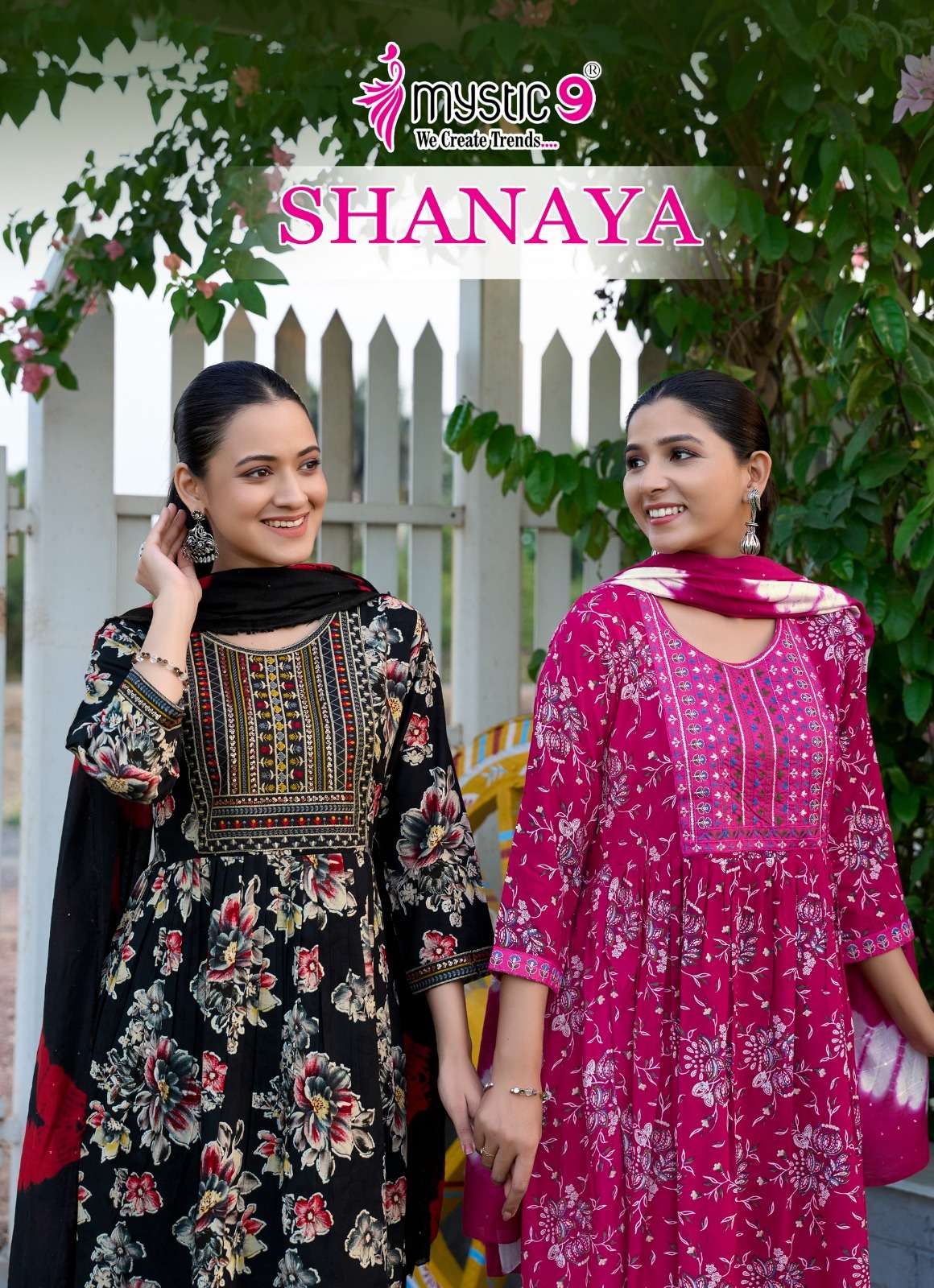 MYSTIC 9 KURTI SHANAYA VOL 9 PRINTED KURTI WHOLESALER 