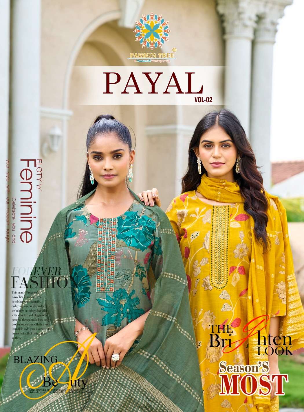 Passion Tree PAYAL VOL-2 PRINTED KURTI WHOLESALER 