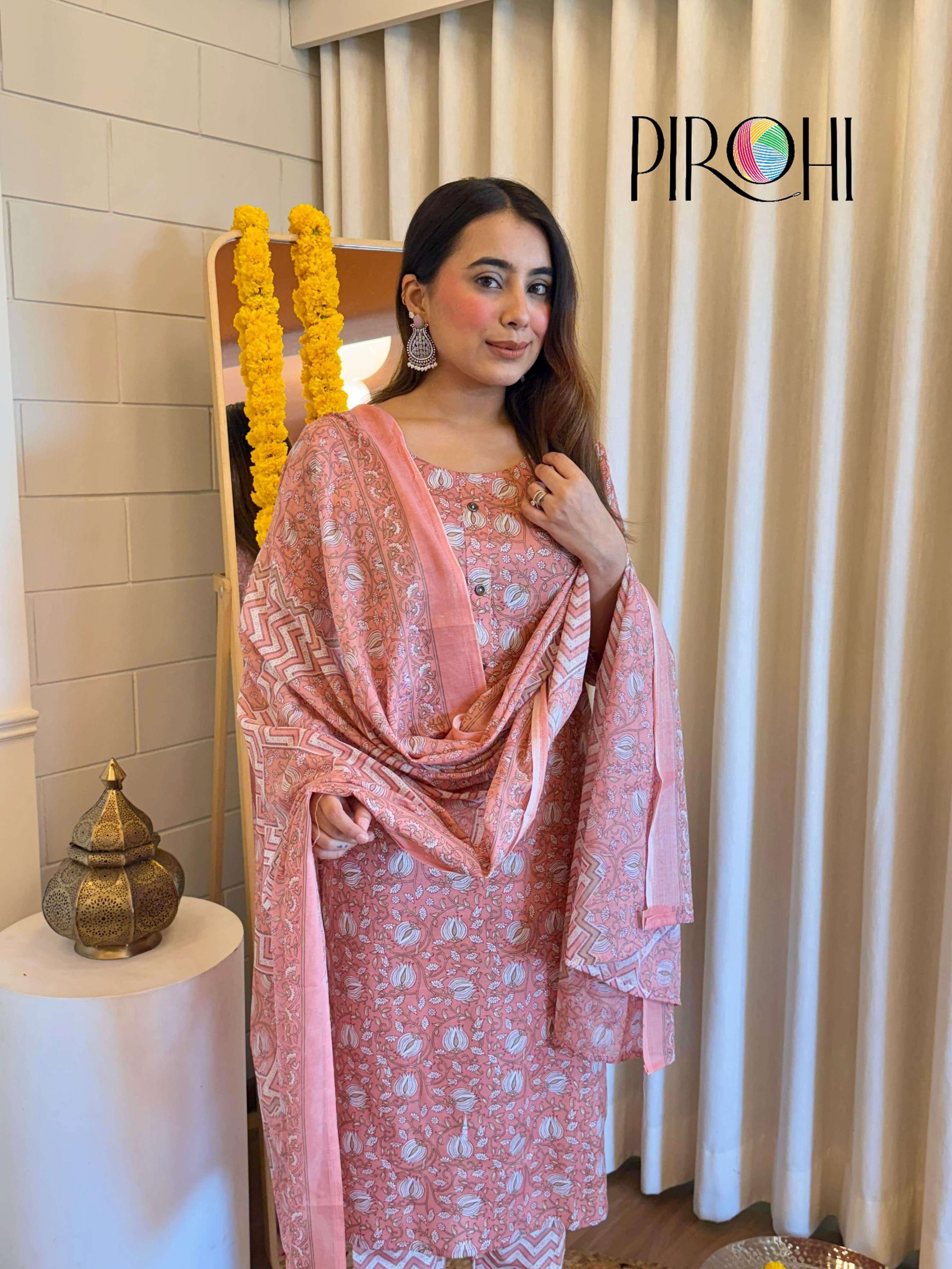 Pirohi KURTI RADHA PRINTED KURTI WHOLESALER 