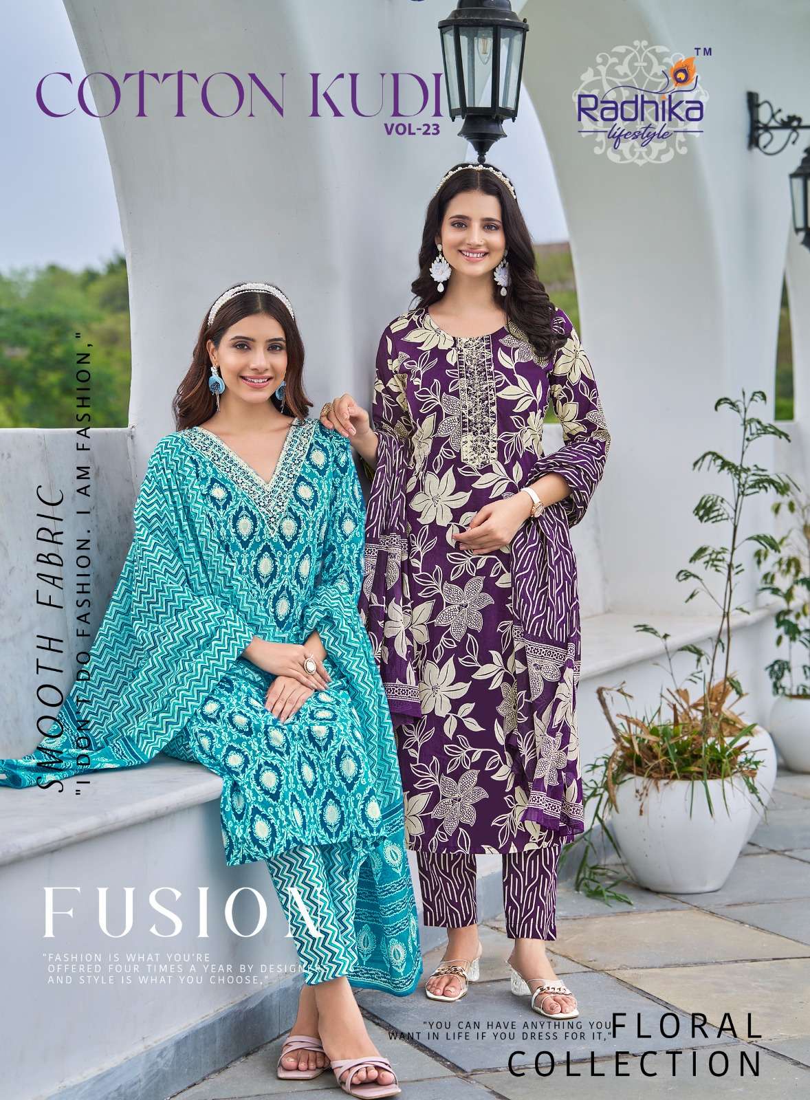 Radhika lifestyle COTTON KUDI VOL-22  PRINTED KURTI WHOLESALER 