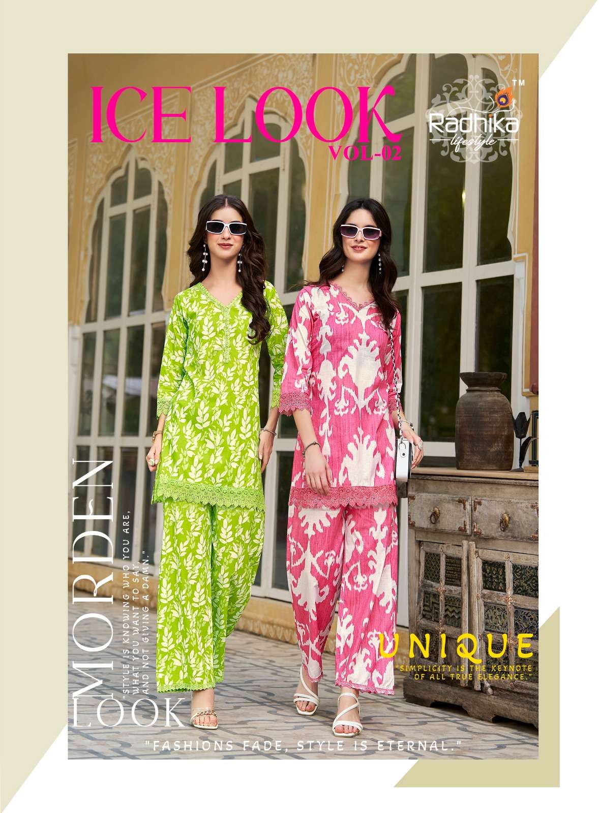 RADHIKA lifestyle  ICE-LOOK   VOL 1  PRINTED KURTI WHOLESALER 