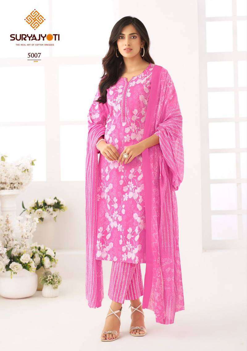 Suryajyoti KURTI Ice Look Vol 5 PRINTED KURTI WHOLESALER 