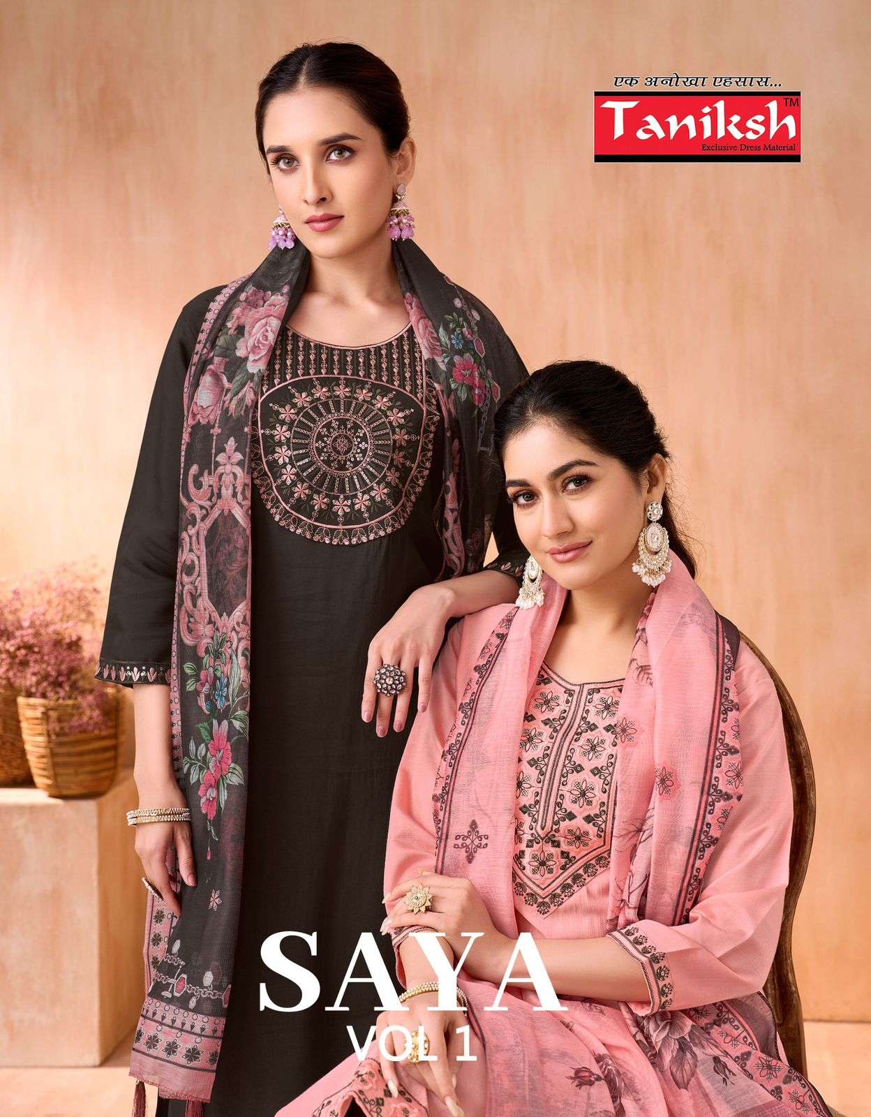 TANIKSH KURTI SAYA VOL 1 PRINTED KURTI WHOLESALER 