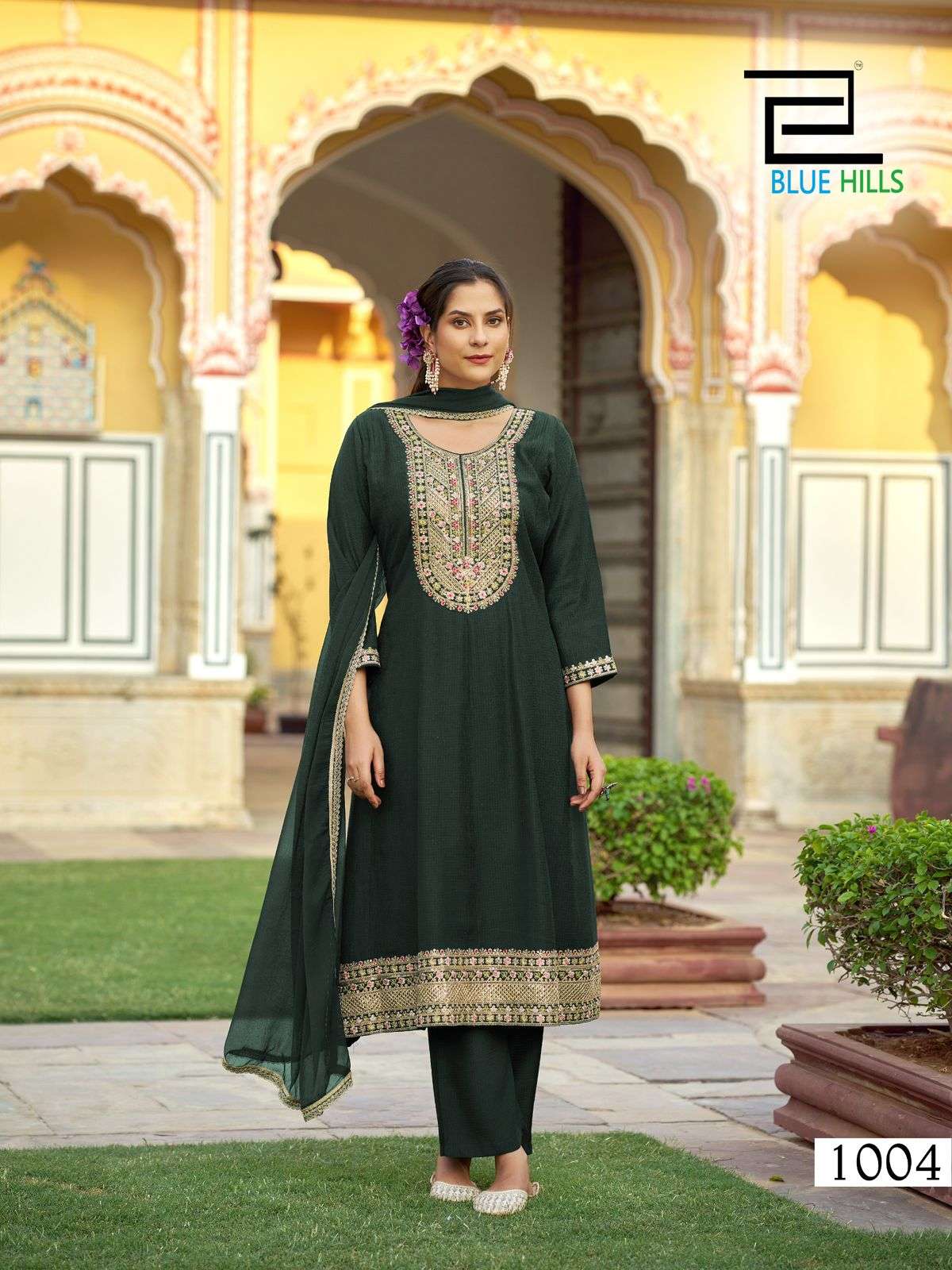 BLUE HILLS MUMTAZ PRINTED KURTI WHOLESALER 
