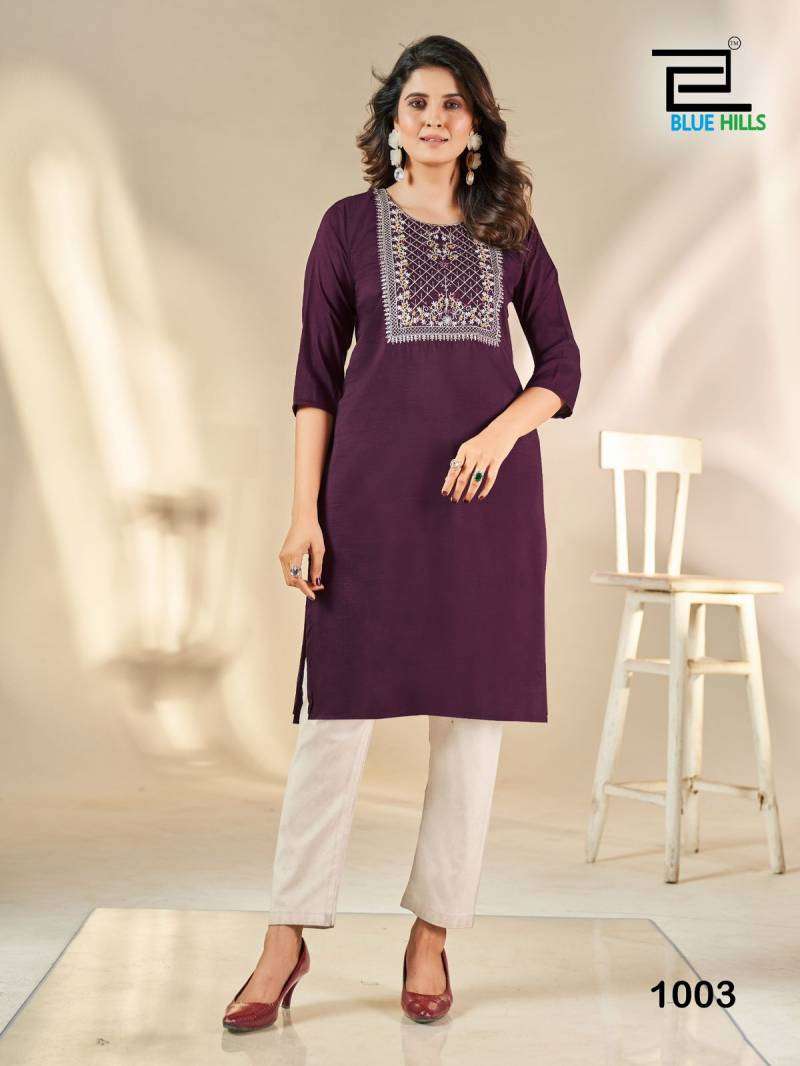 Blue Hills Sonia PRINTED KURTI WHOLESALER 
