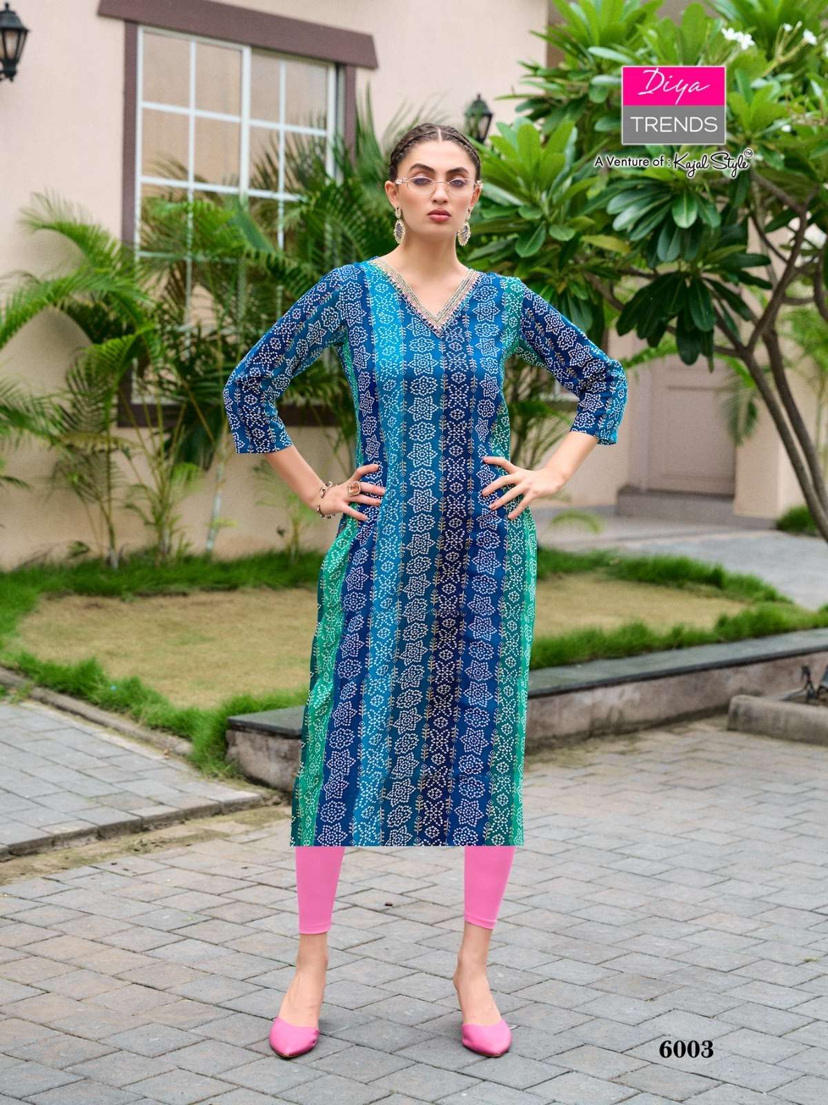 diya trends garden-city VOL 6 3XL TO 6XL PRINTED KURTI WHOLESALER 