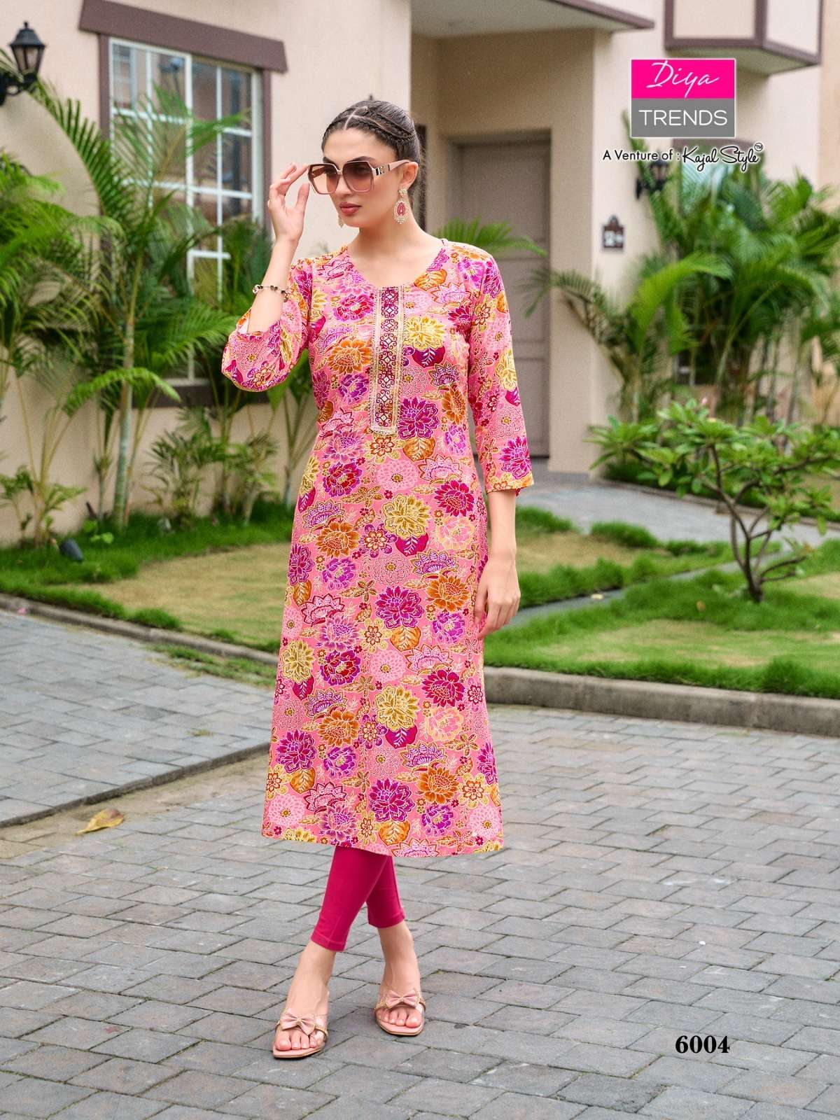 Diya Trends garden-city VOL 6 PRINTED KURTI WHOLESALER 
