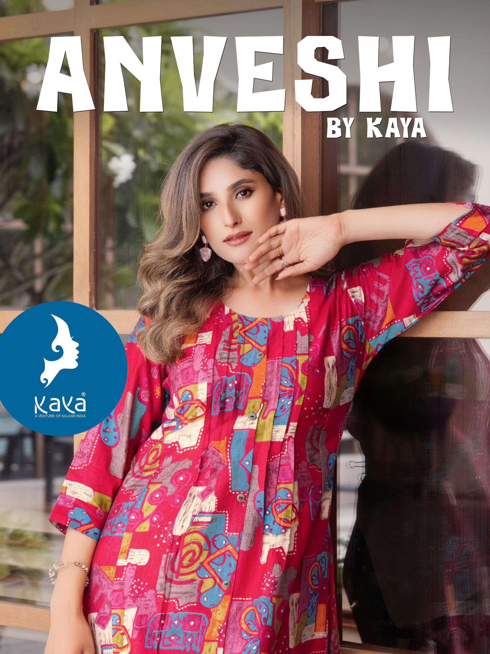 KAYA KURTI ANVESHI PRINTED KURTI WHOLESALER 