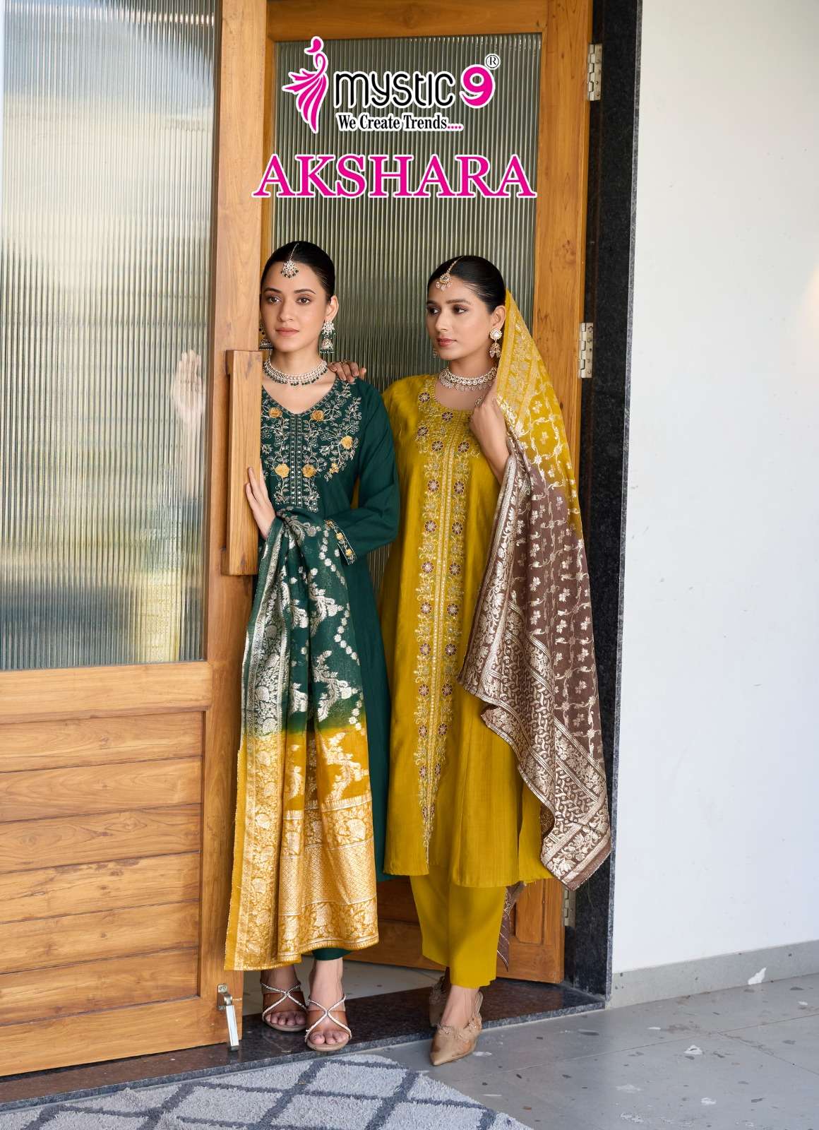 MYSTIC 9 KURTI AKSHARA VOL 1 PRINTED KURTI WHOLESALER 