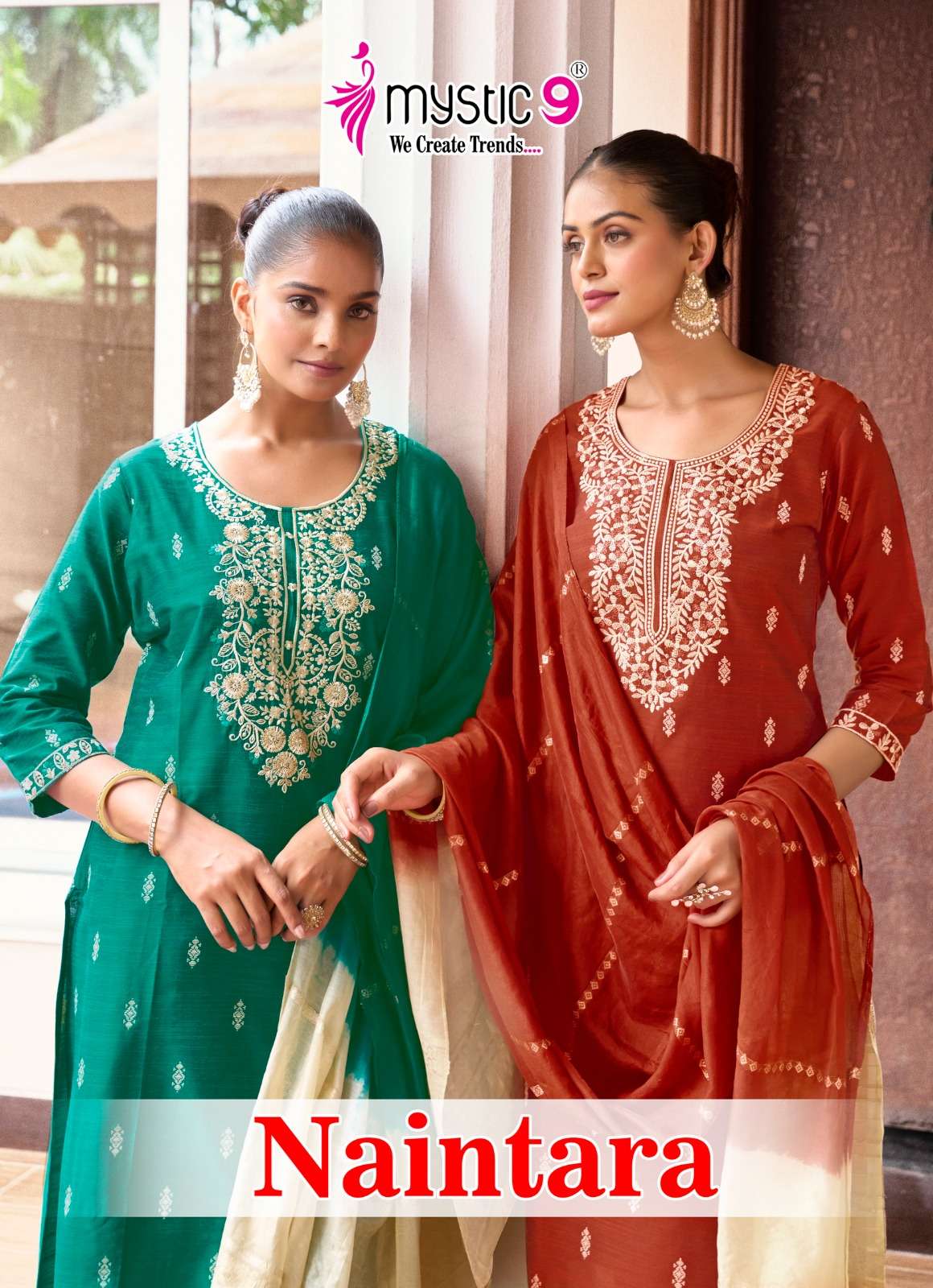 MYSTIC 9 KURTI NAINTARA VOL 1 PRINTED KURTI WHOLESALER 