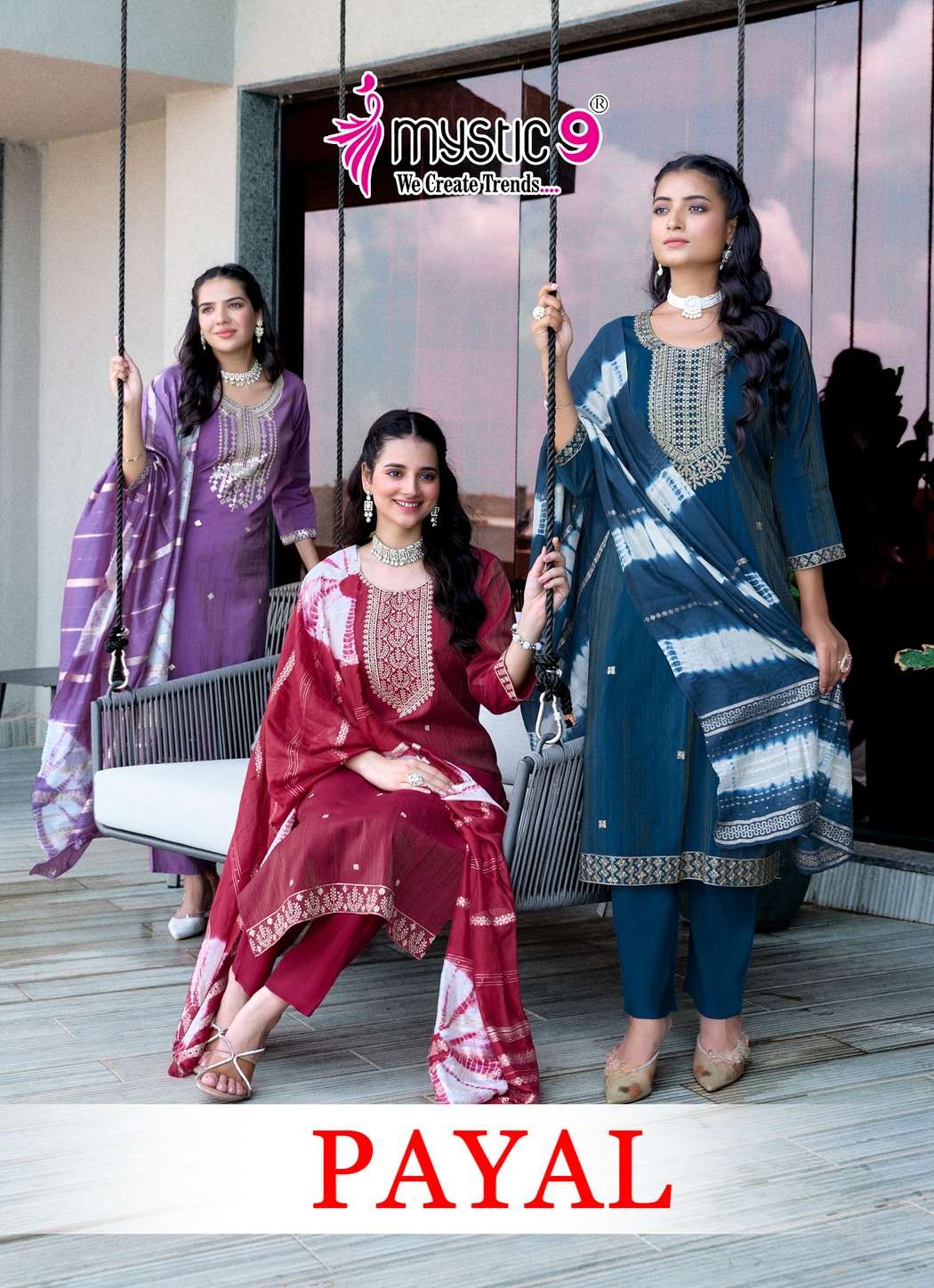 MYSTIC 9 KURTI PAYAL VOL 1 PRINTED KURTI WHOLESALER 