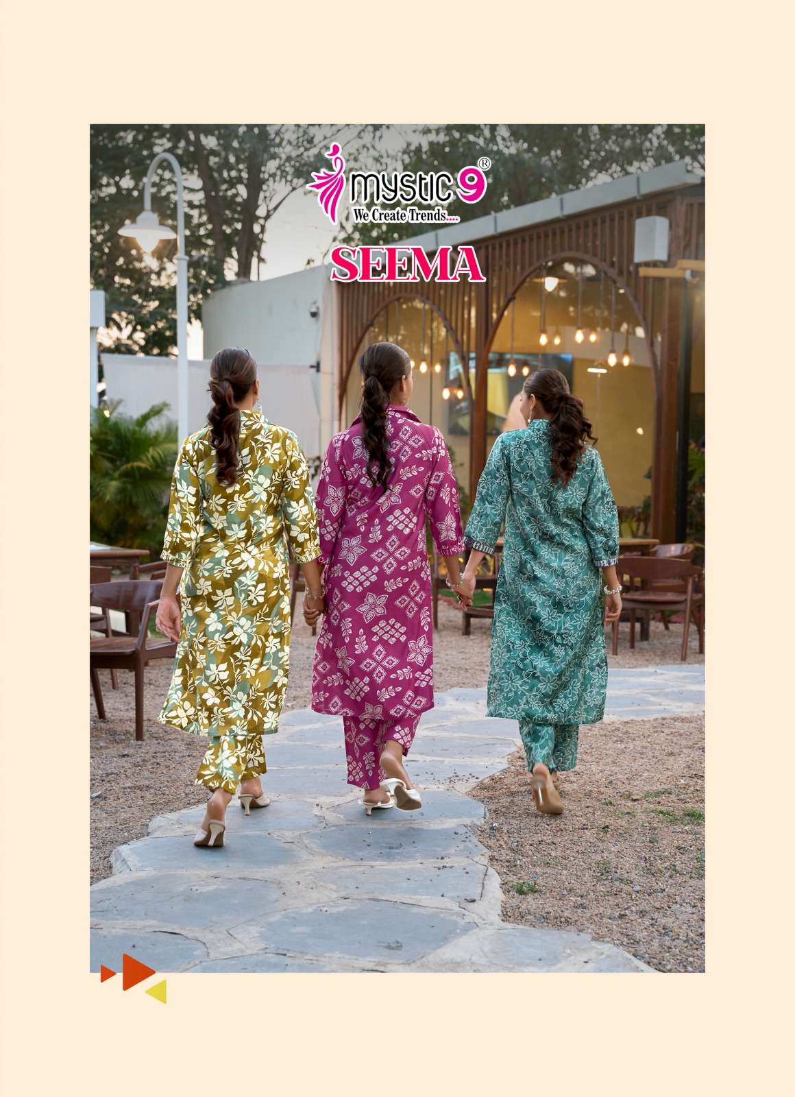 MYSTIC 9 KURTI SEEMA VOL 1 PRINTED KURTI WHOLESALER 
