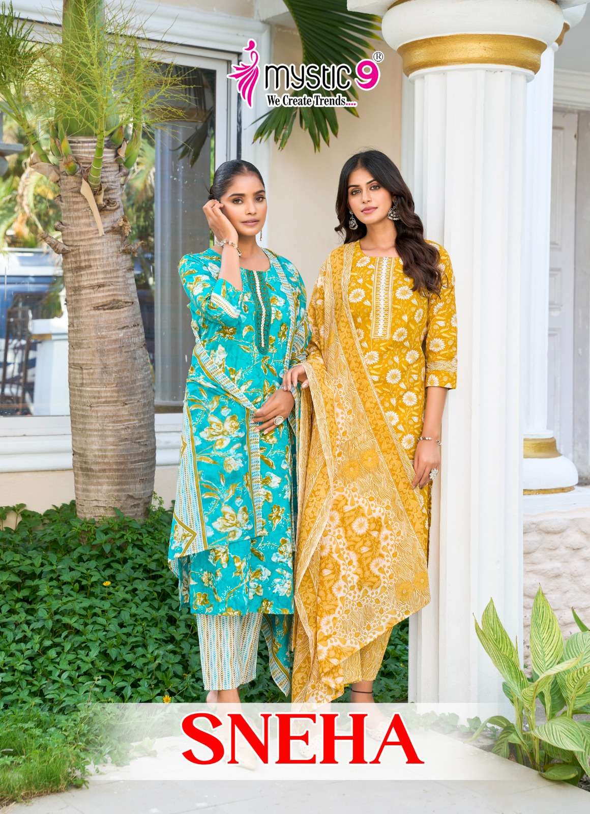 MYSTIC 9 KURTI SNEHA VOL 1 PRINTED KURTI WHOLESALER 