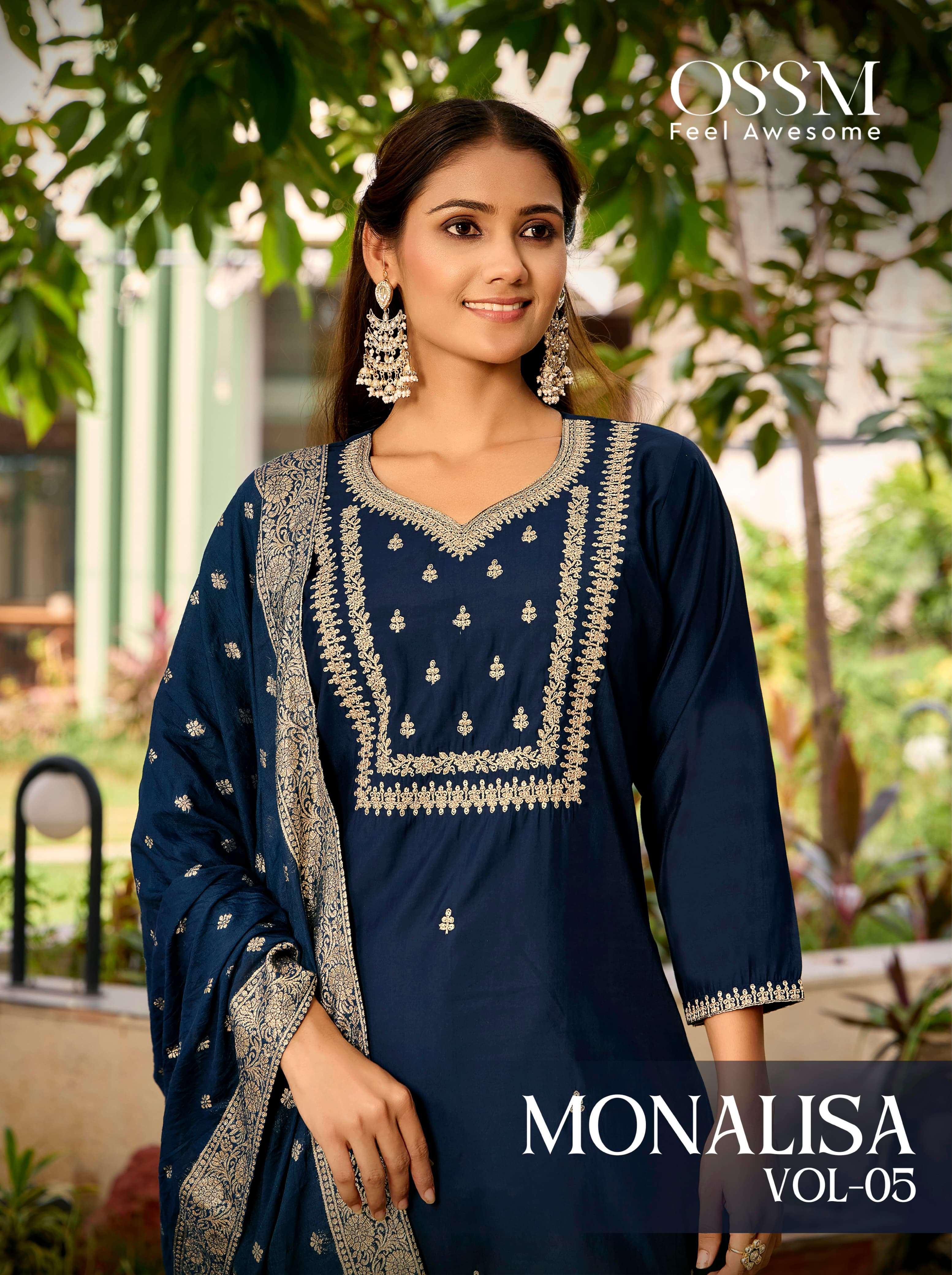 OSSM KURTI MONALISA Vol 05 PRINTED KURTI WHOLESALER 