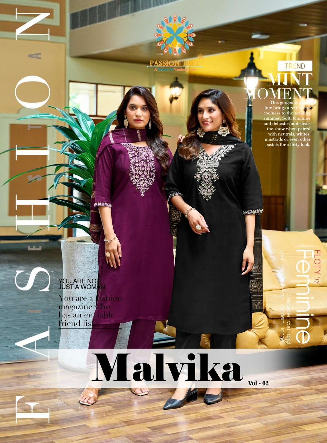 Passion Tree MALVIKA VOL-2 PRINTED KURTI WHOLESALER 