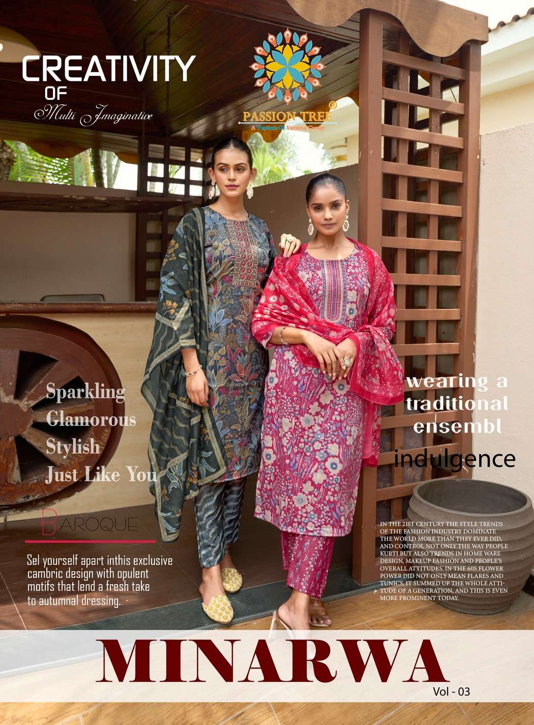 PASSION TREE MINARVA VOL.3 PRINTED KURTI WHOLESALER 