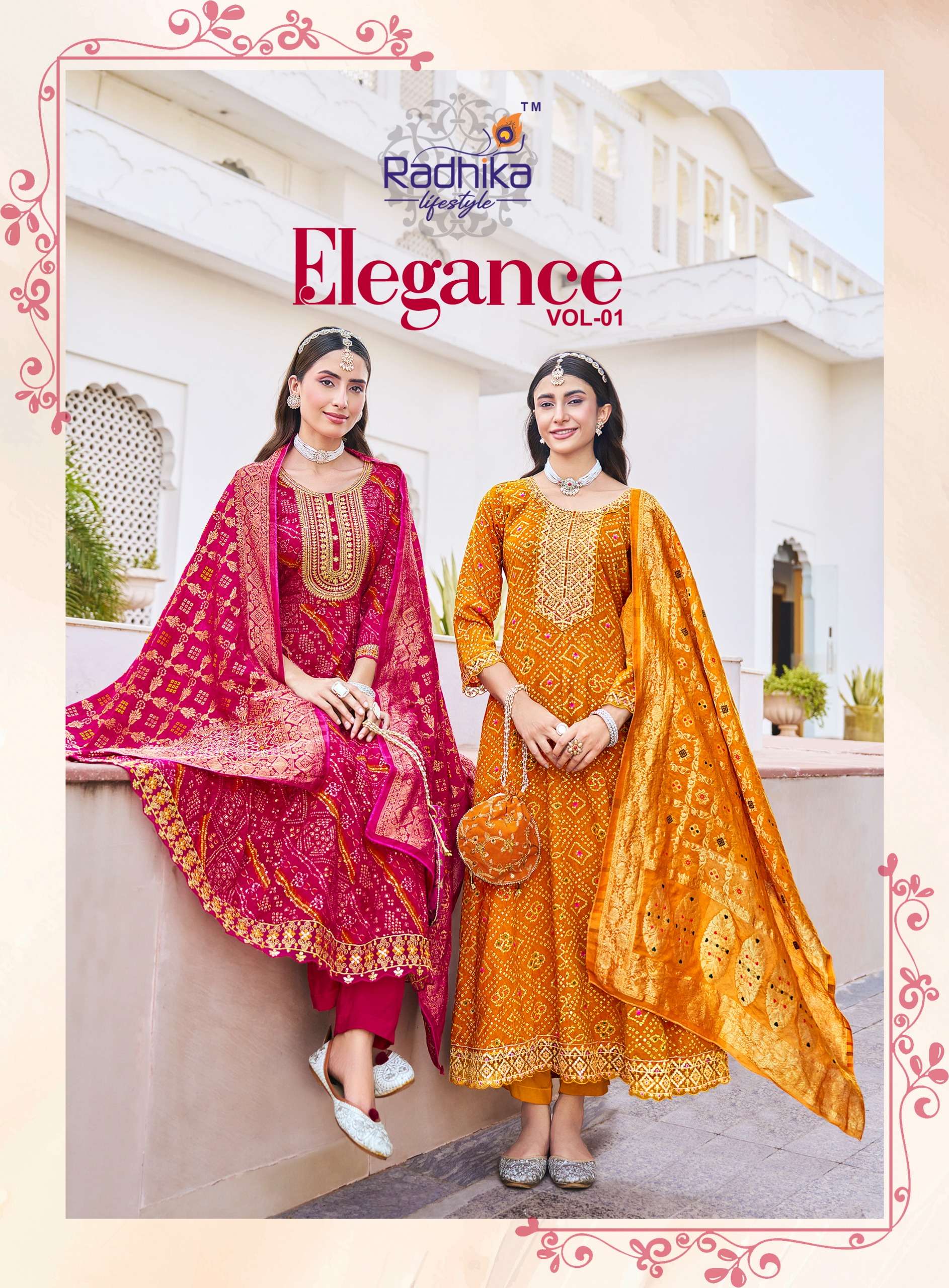 RADHIKA LIFE STYLE  ELEGANCE VOL 1 PRINTED KURTI WHOLESALER 