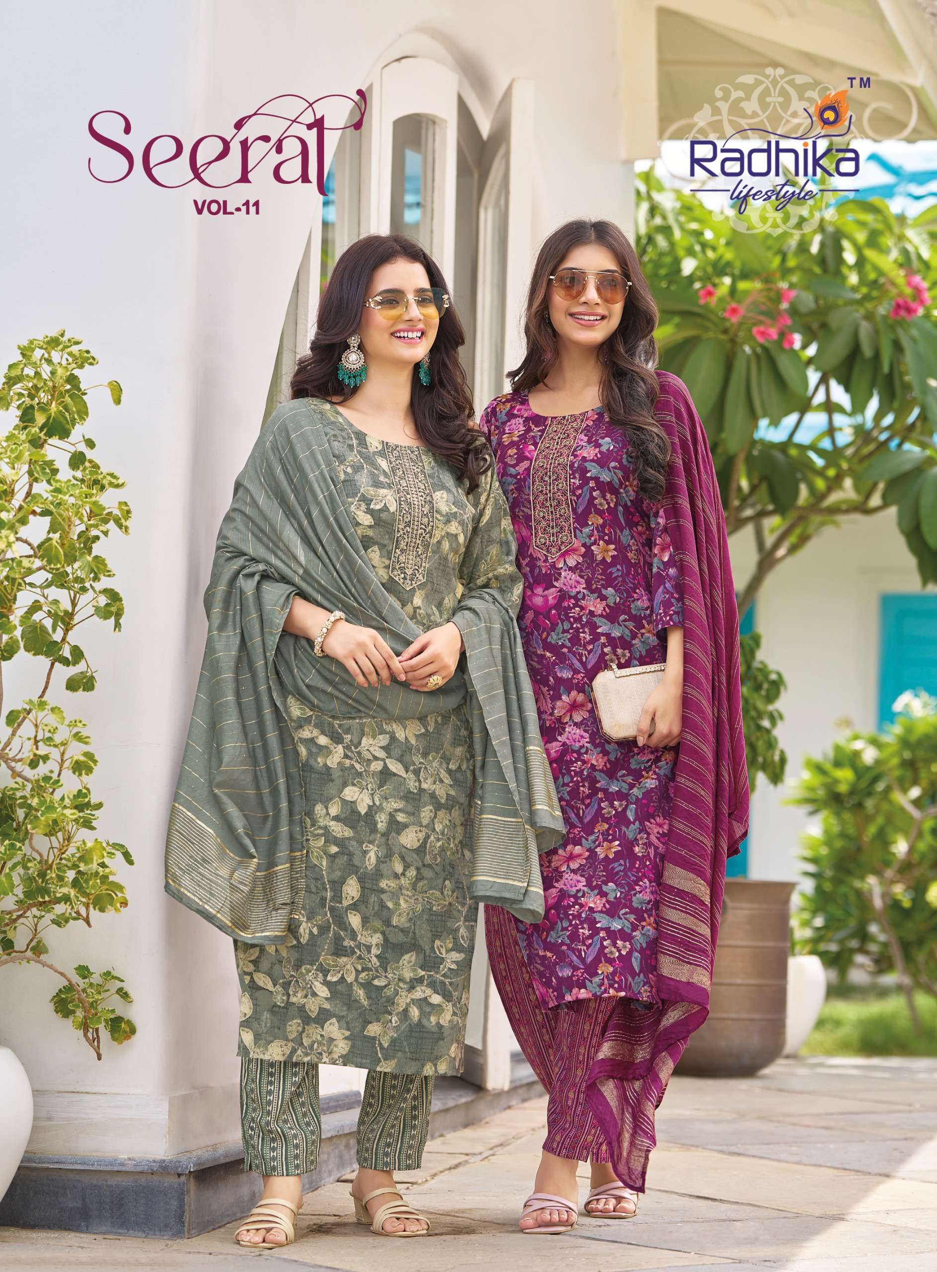 RADHIKA lifestyle SEERAT VOL 11 PRINTED KURTI WHOLESALER 