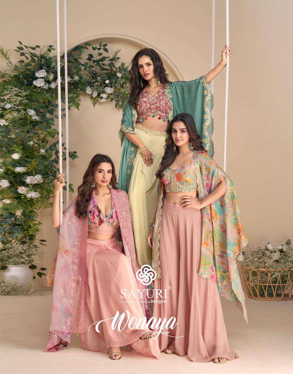 SAYURI DESIGNER WONAYA PRINTED KURTI WHOLESALER 