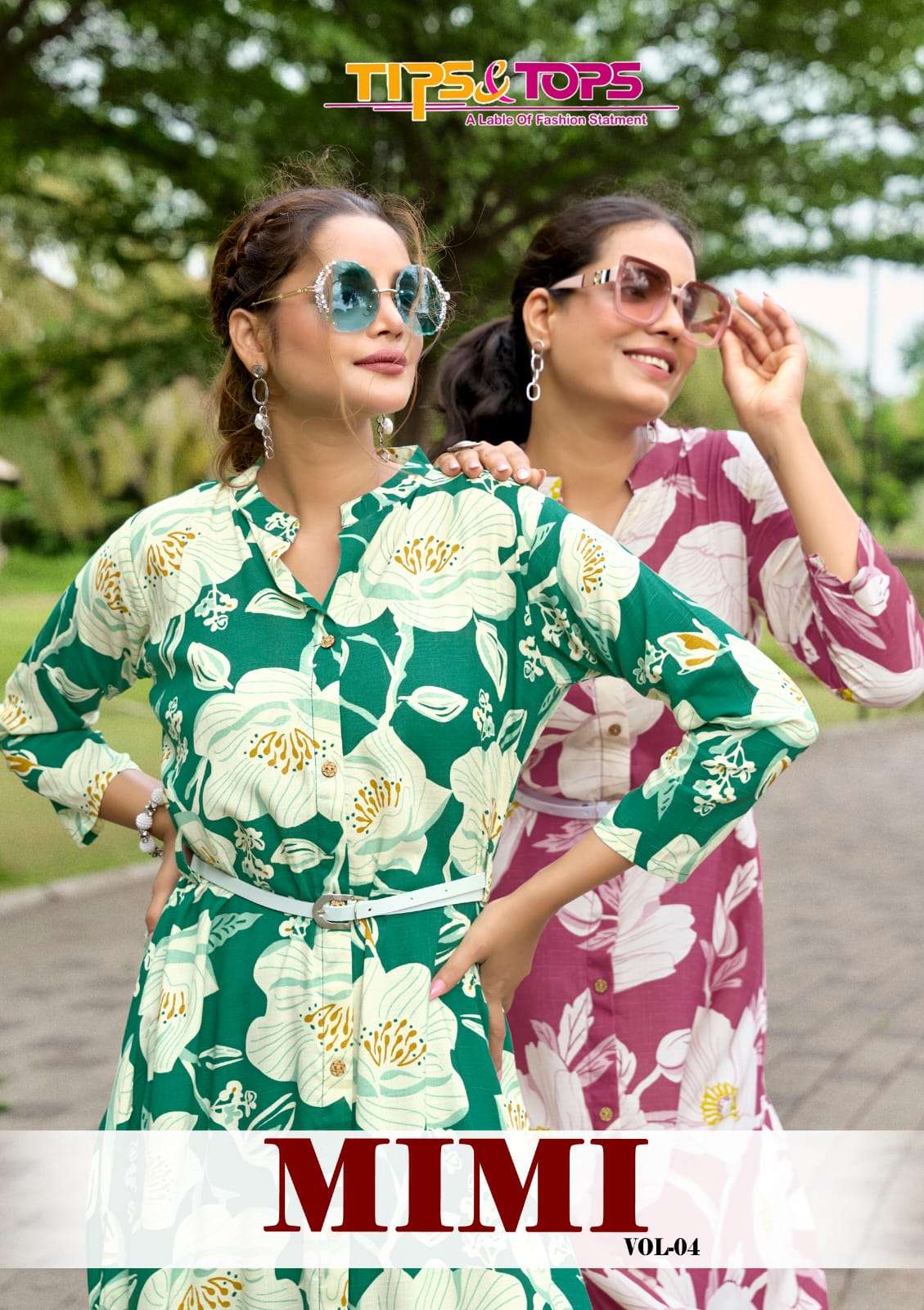 TIPS & TOPS MIMI Vol 04  PRINTED KURTI WHOLESALER 