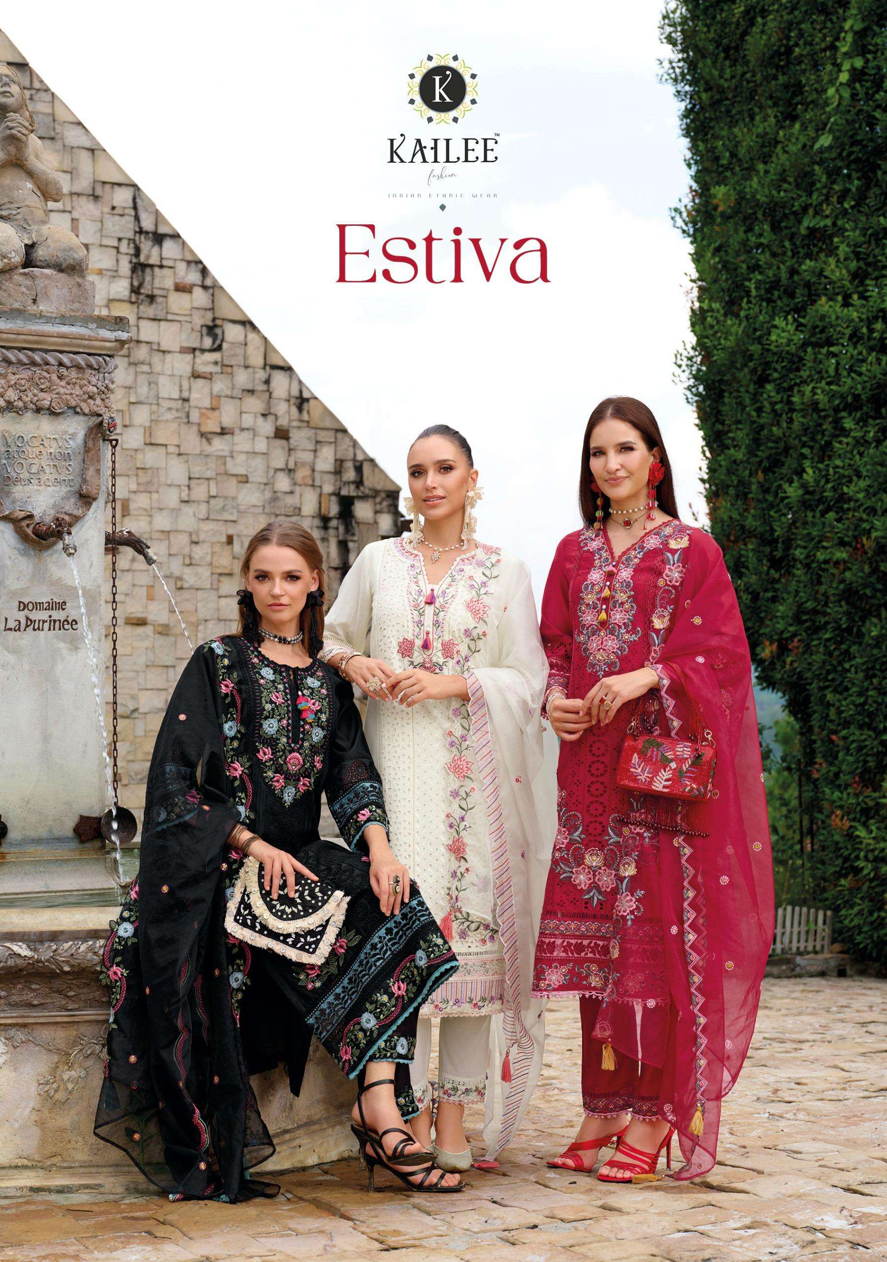 KAILEE FASHION ESTIVA PRINTED KURTI WHOLESALER 
