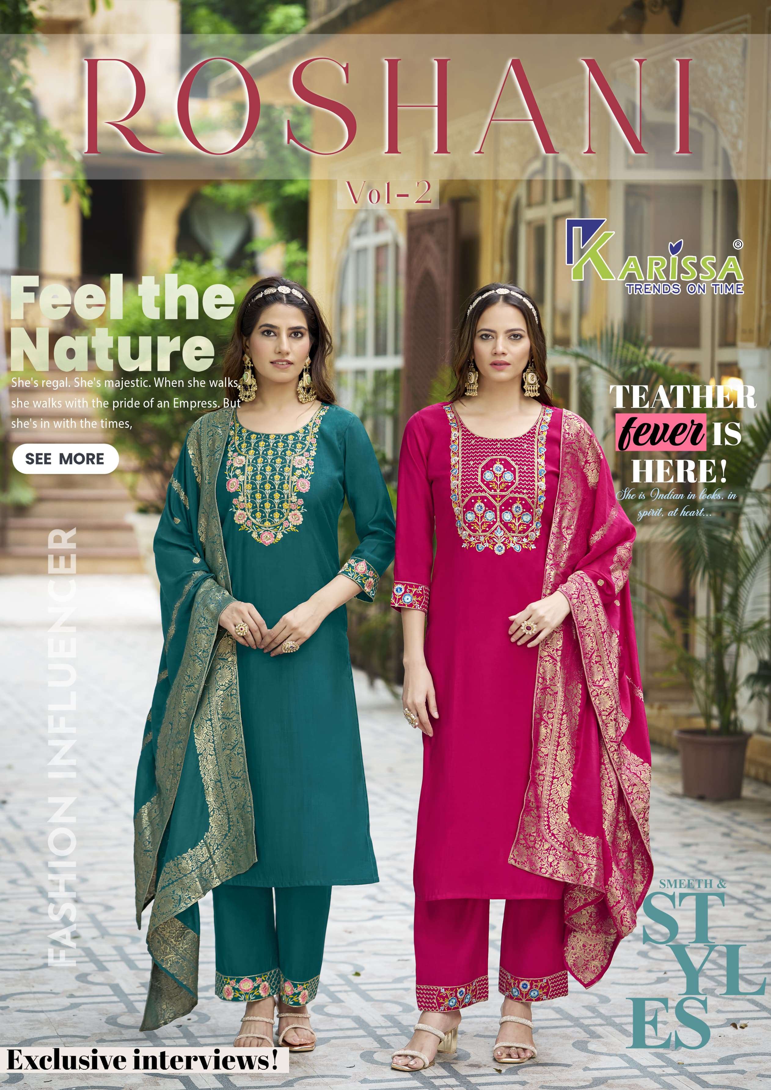 KARISSA KURTI ROSHANI vol-2 PRINTED KURTI WHOLESALER 