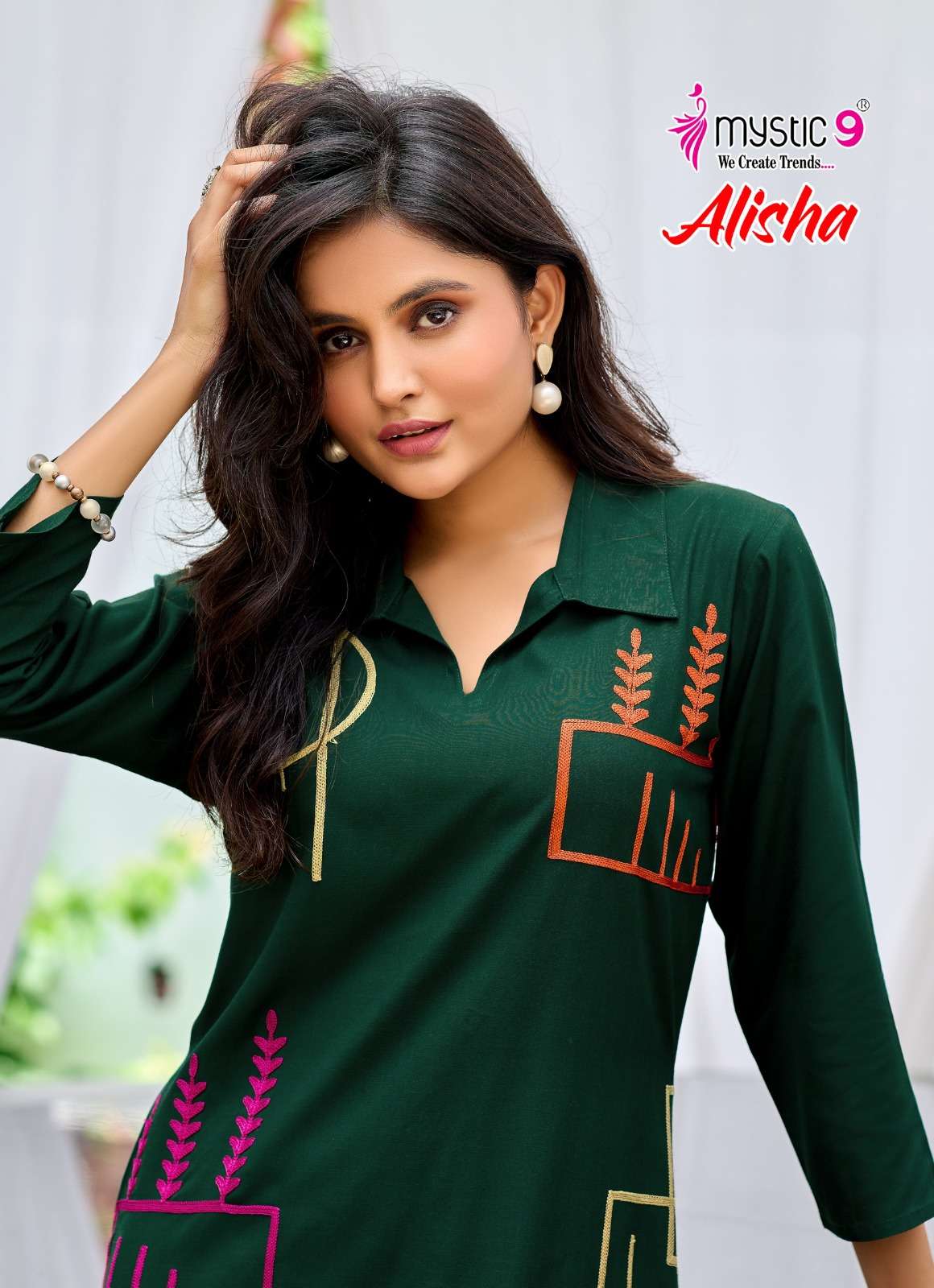 MYSTIC 9 KURTI ALISHA VOL 1 PRINTED KURTI WHOLESALER 