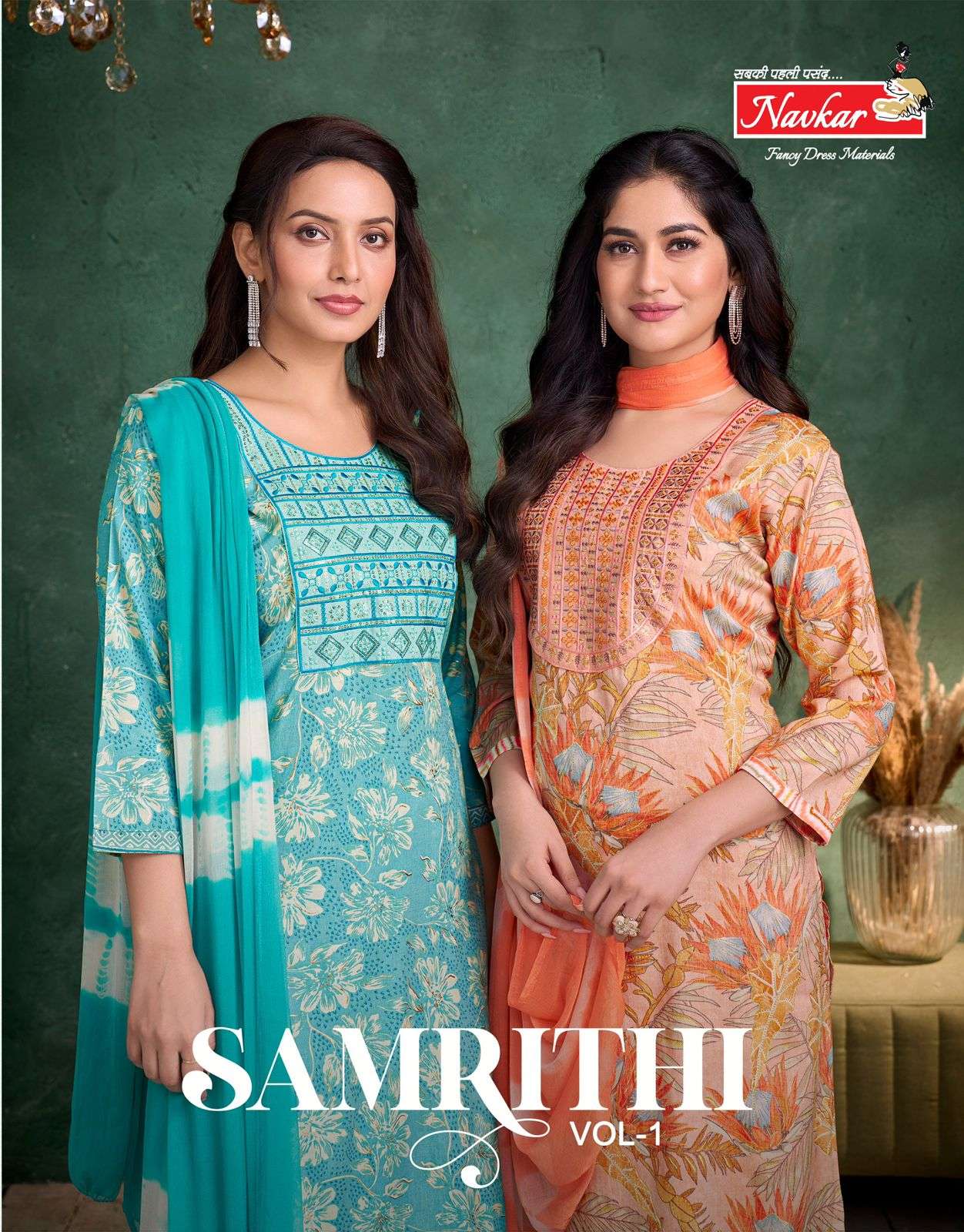 NAVKAR KURTI SAMRITHI VOL 1 PRINTED KURTI WHOLESALER 