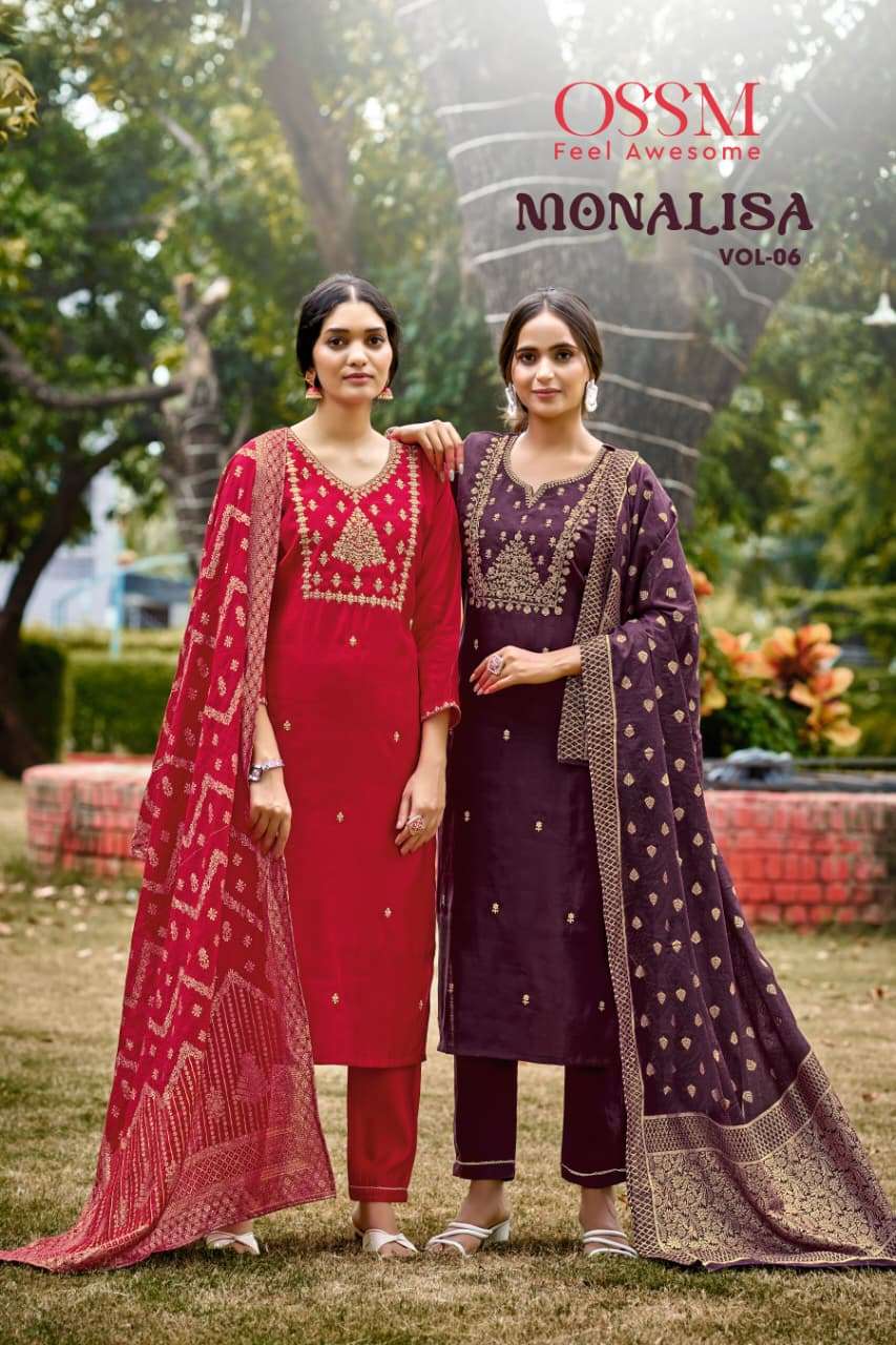 OSSM KURTI MONALISA Vol 06 PRINTED KURTI WHOLESALER 