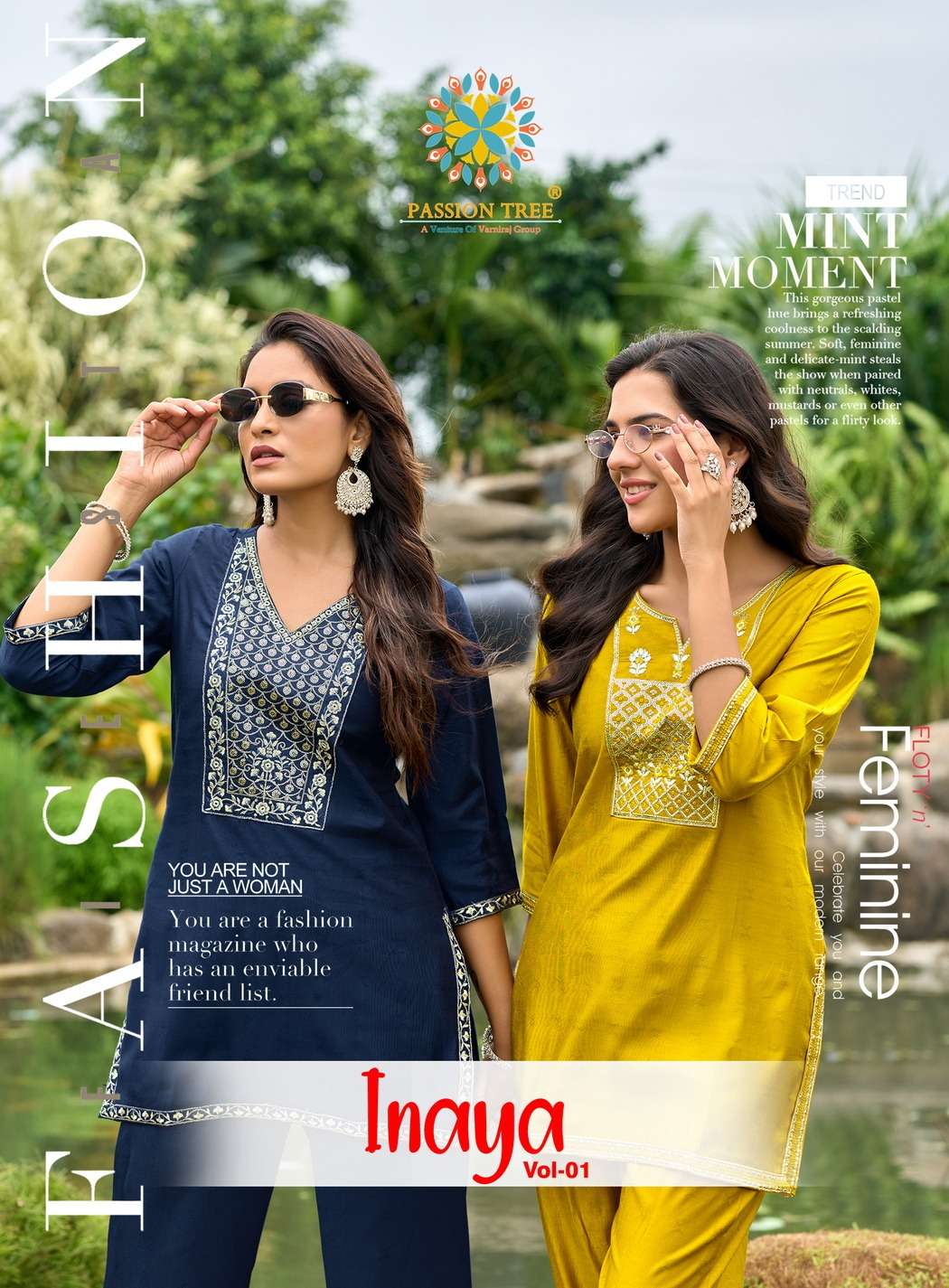 PASSION TREE INAYA VOL 1 PRINTED KURTI WHOLESALER 