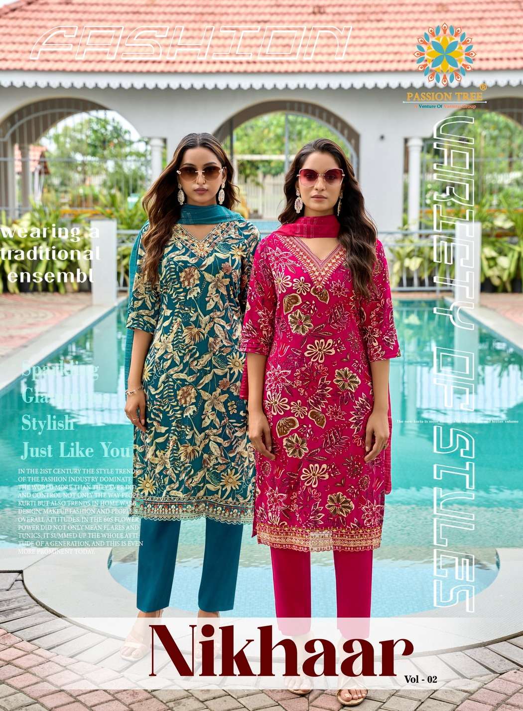 Passion Tree NIKHAAR VOL-2 PRINTED KURTI WHOLESALER 