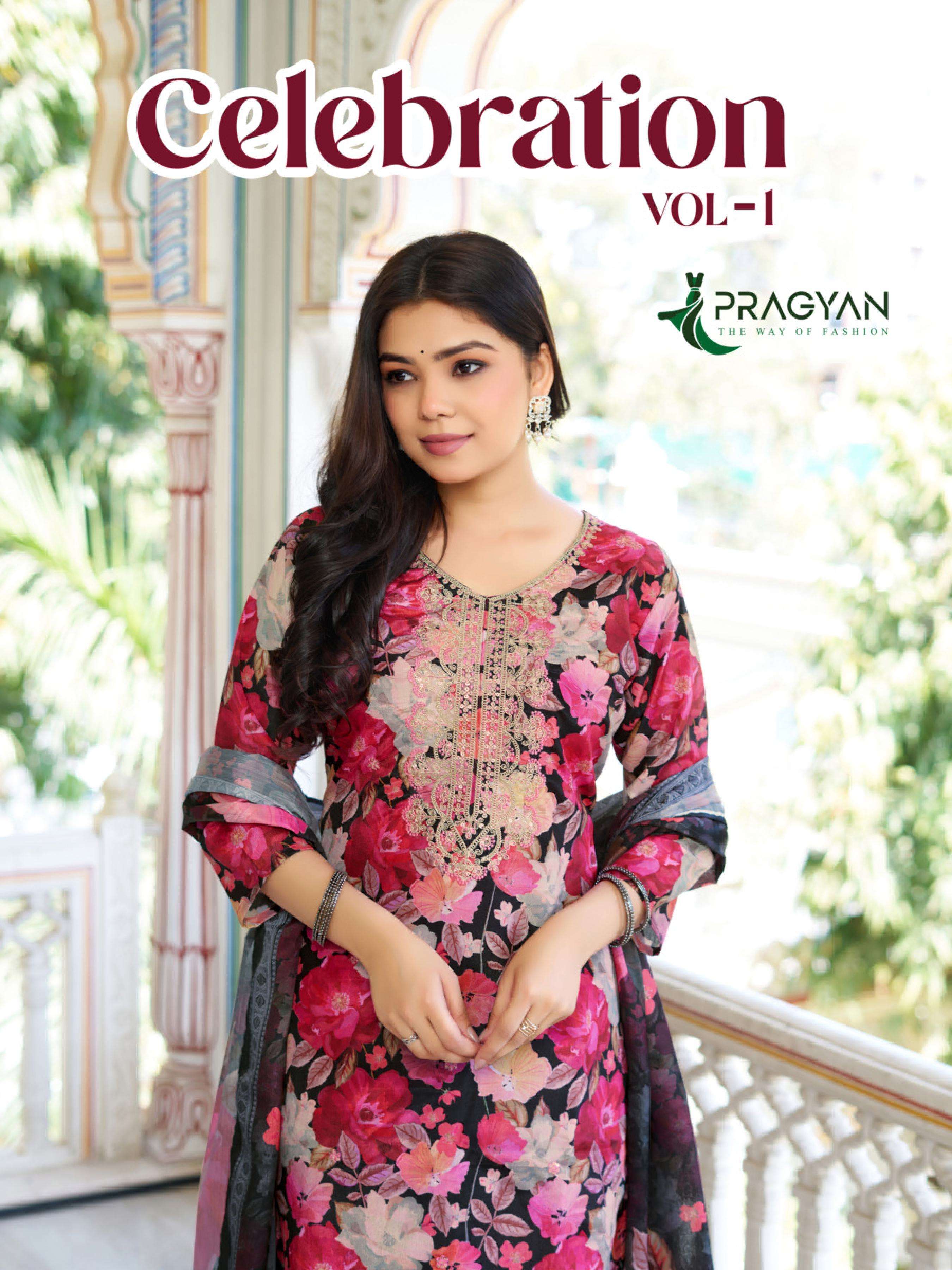PRAGYAN KURTI CELEBRATION VOL 1 PRINTED KURTI WHOLESALER 