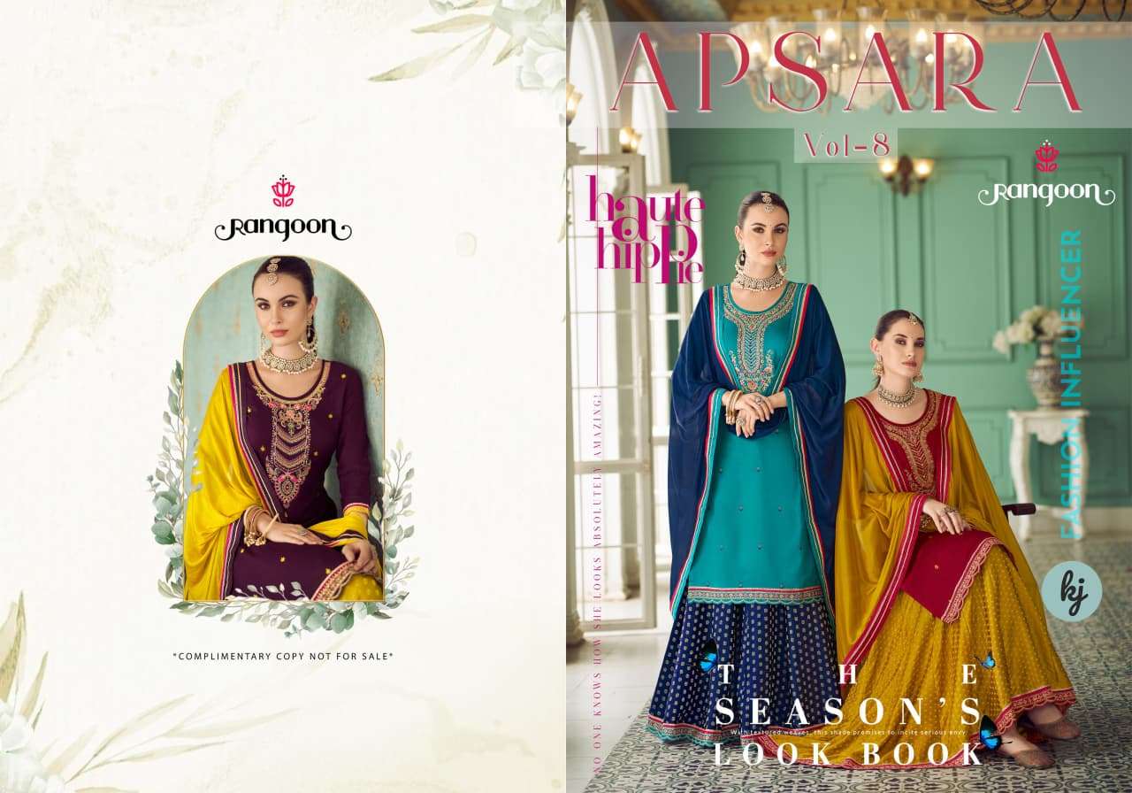 Rangoon KURTI APSARA VOL- 08 PRINTED KURTI WHOLESALER 